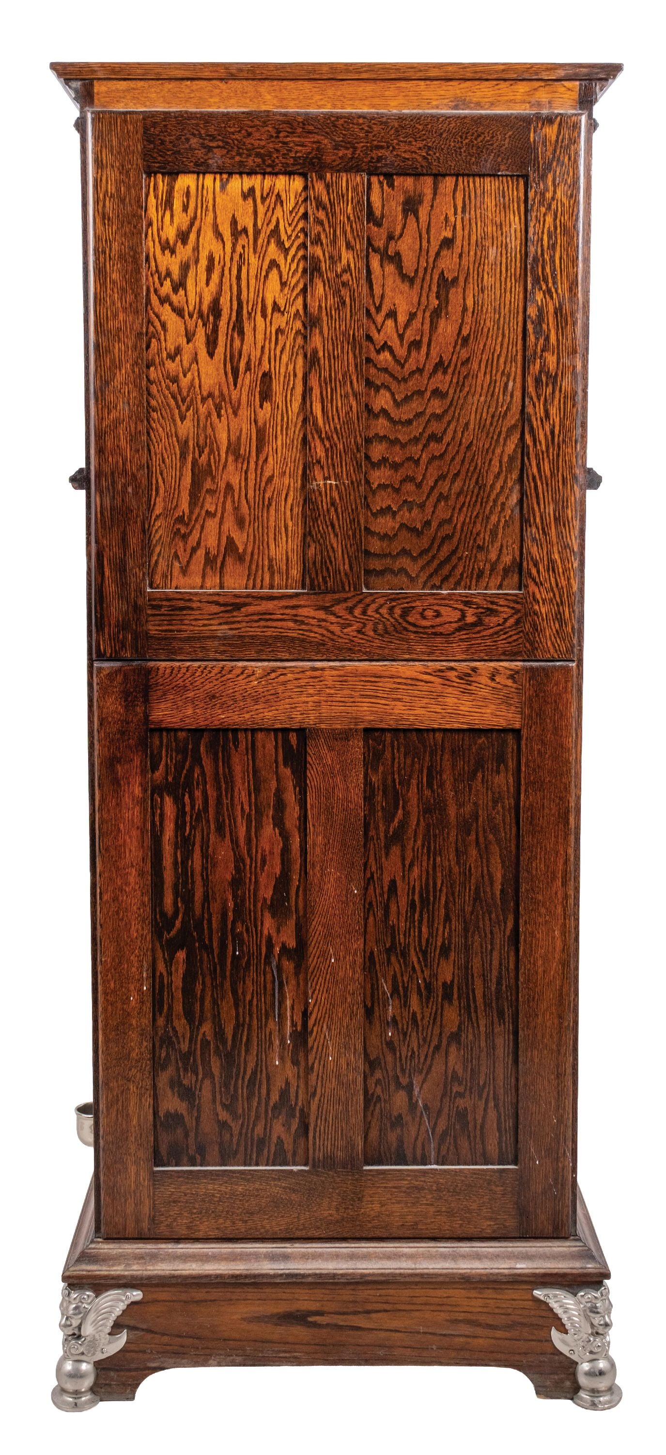5¢ PAUL E. BERGER OOM-PAUL UPRIGHT SLOT MACHINE. - 4