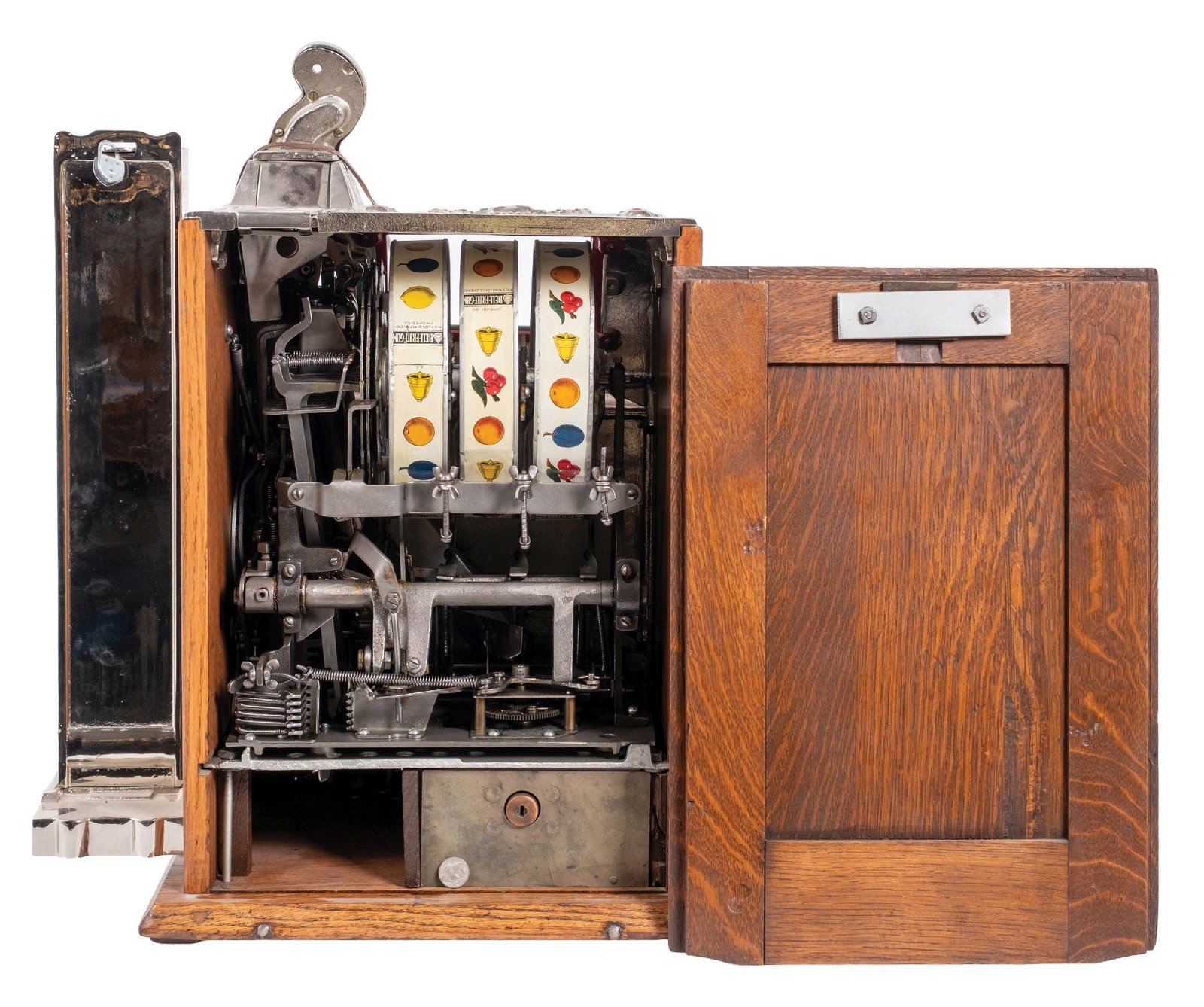 5¢ MILLS/PACE CONVERSION GOOSENECK SLOT MACHINE WITH VENDER - 5