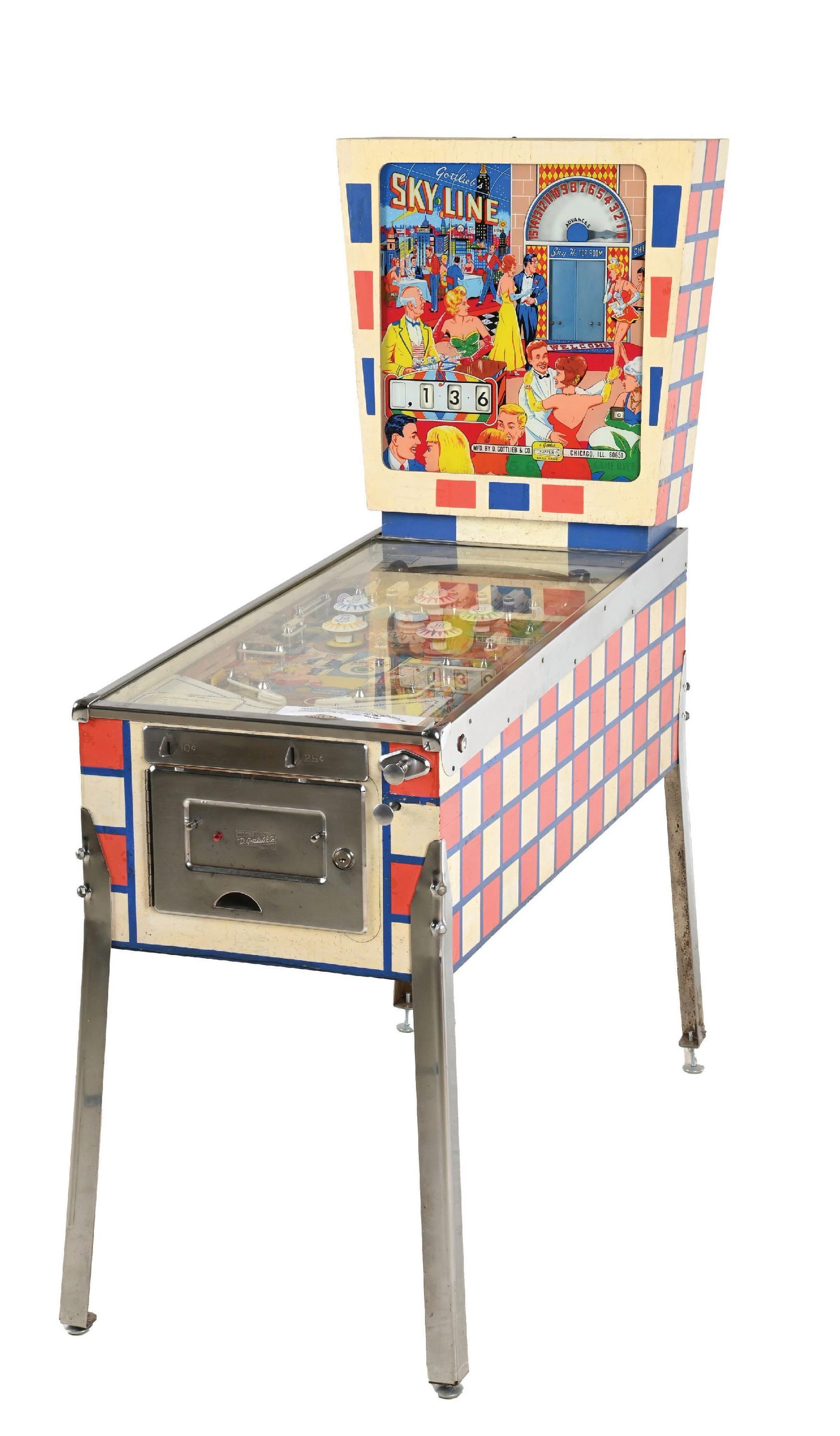 GOTLIEB'S "SKY LINE" PINBALL MACHINE - 2