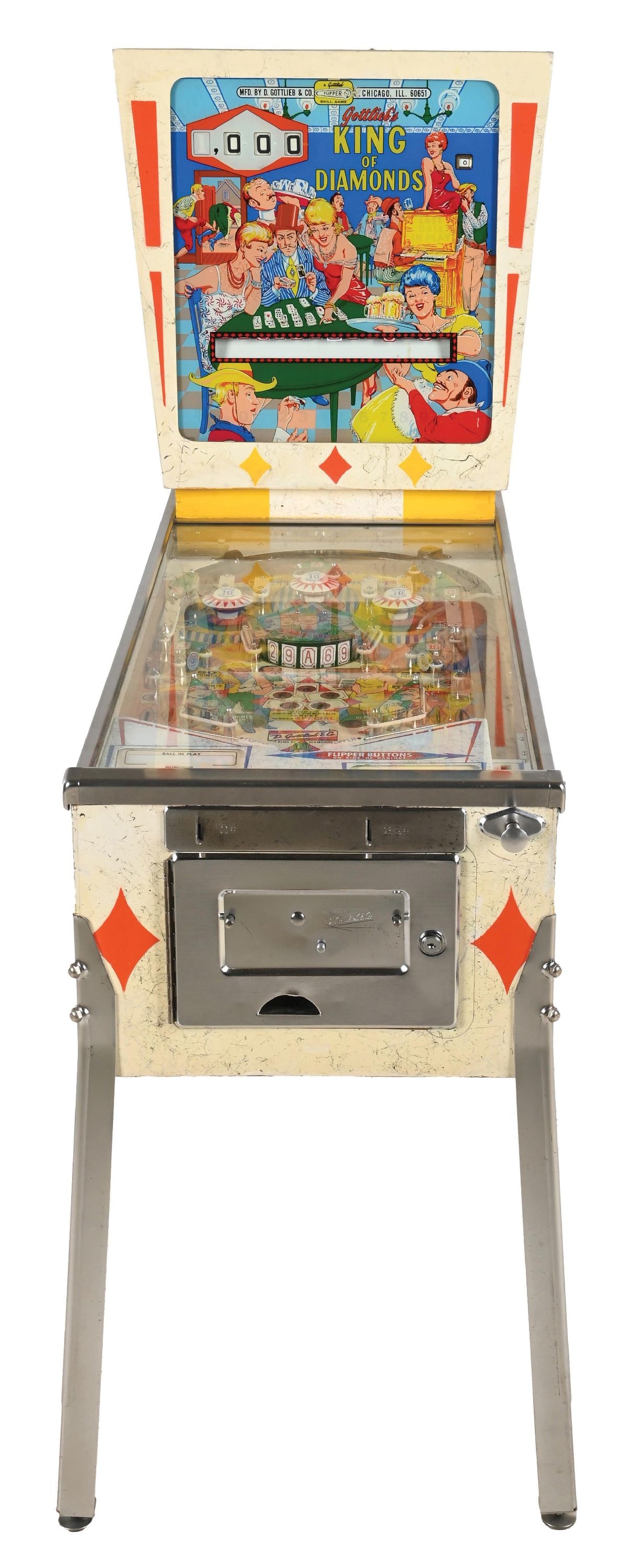 GOTLIEB'S "KING OF DIAMONDS" PINBALL MACHINE - 2
