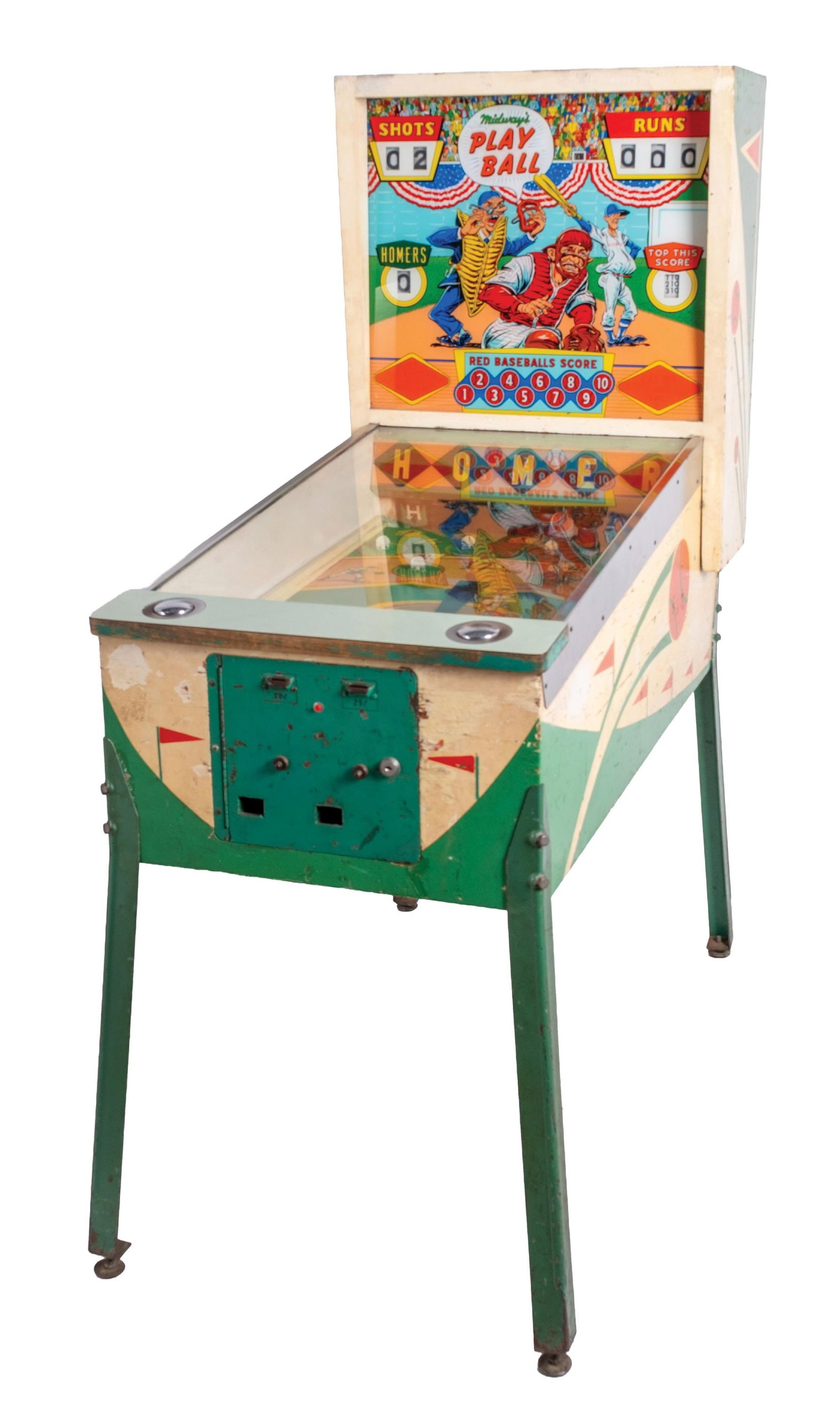 10/25¢ MIDWAY'S PLAY BALL BASEBALL ARCADE GAME - 3