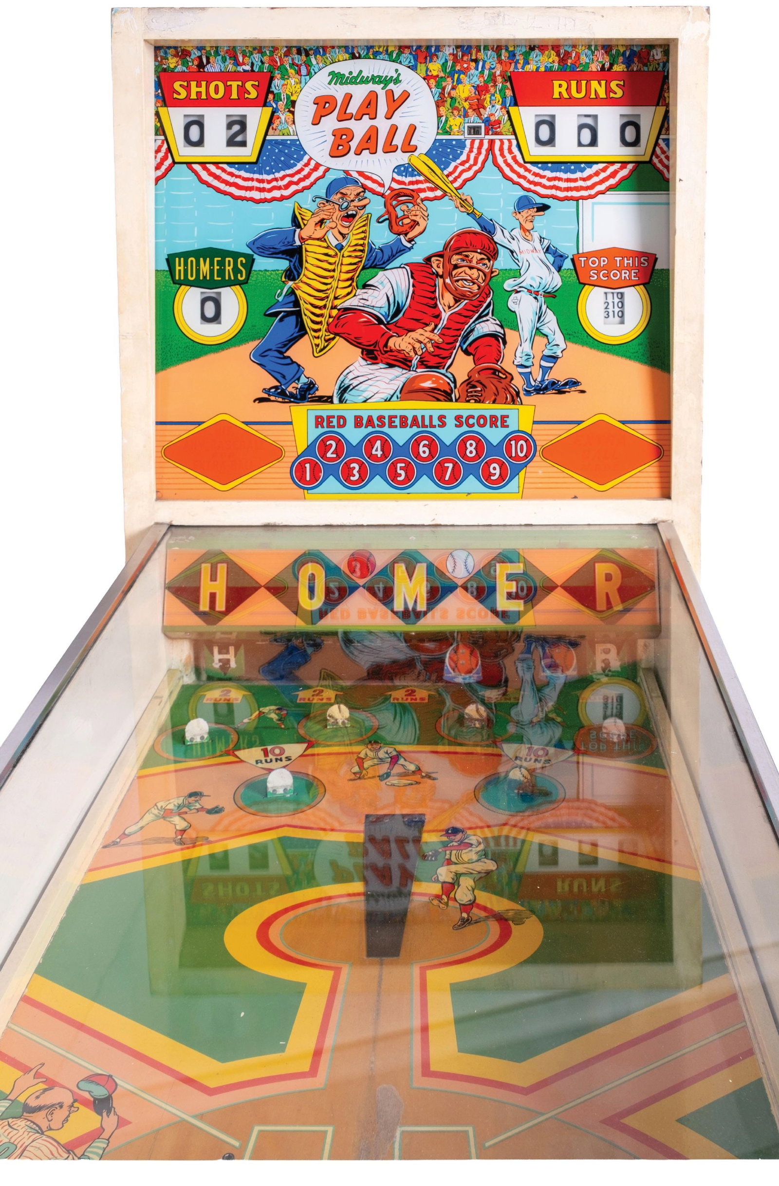 10/25¢ MIDWAY'S PLAY BALL BASEBALL ARCADE GAME - 5