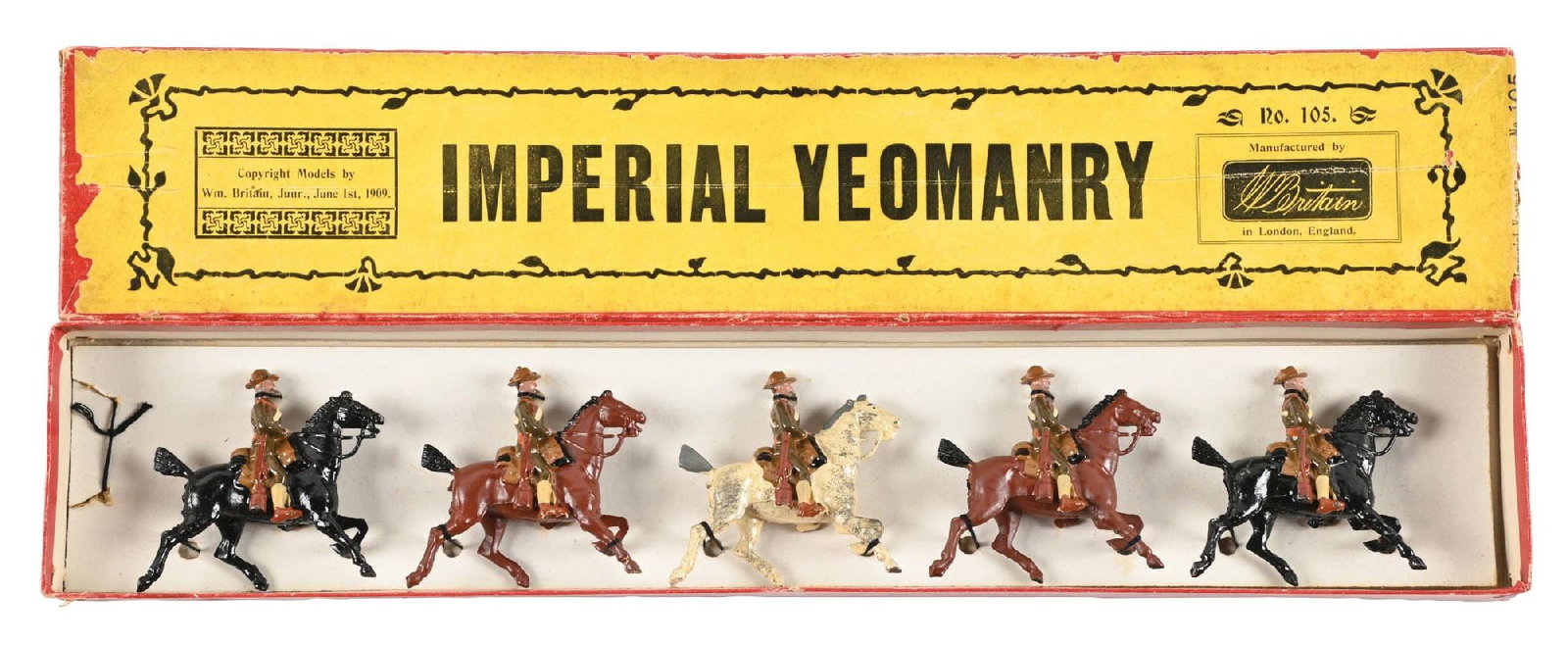 W. BRITAIN'S SET NO. 105 IMPERIAL YEOMANRY (1 of 2)