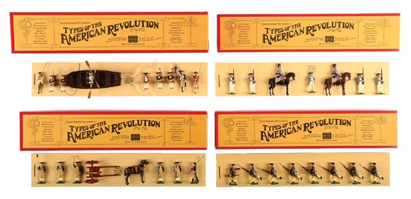 LOT OF 4: WM. HOCKER TYPES OF THE AMERICAN REVOLUTION SETS IN BOXES