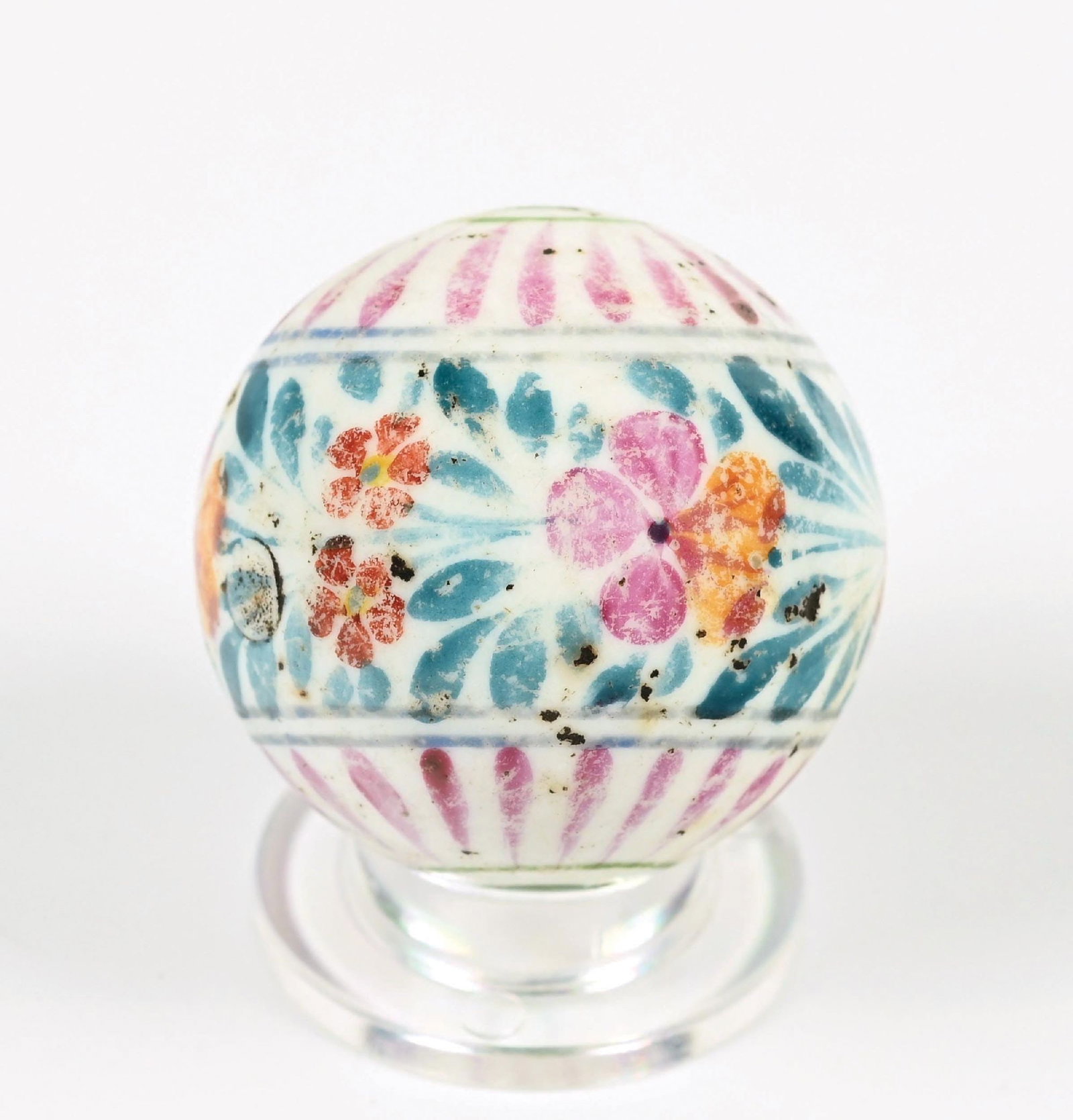 LARGE PAINTED CHINA MARBLE - 4