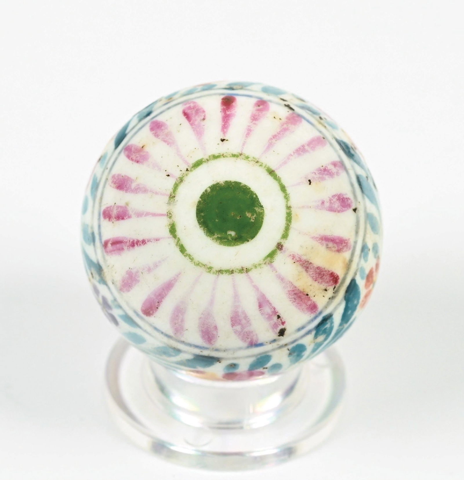 LARGE PAINTED CHINA MARBLE - 6