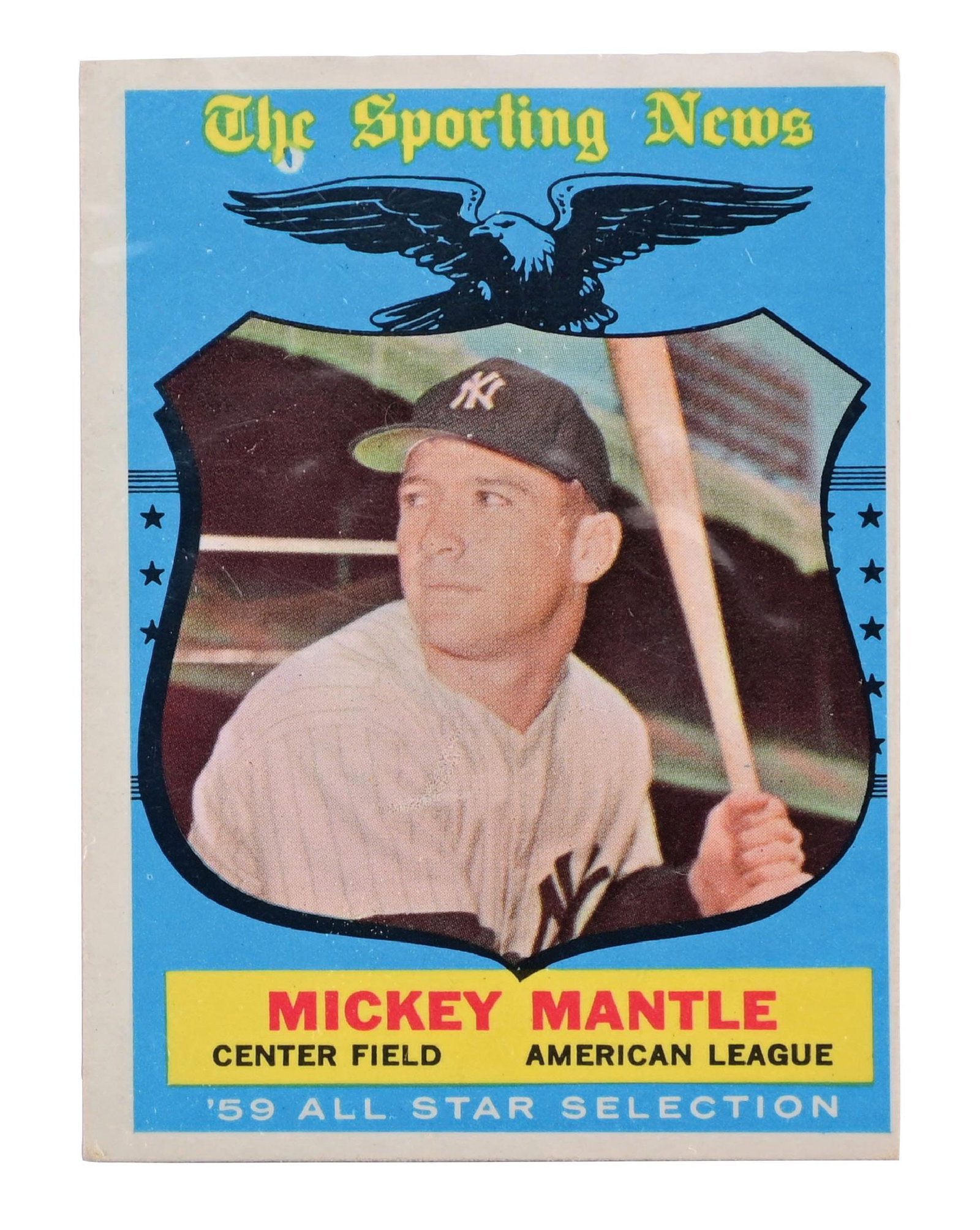 1959 MICKEY MANTLE ALL STAR SELECTION: From 50 year collection. Has not been sent in for grading. Condition: Dimensions: Case: 3" x 4".