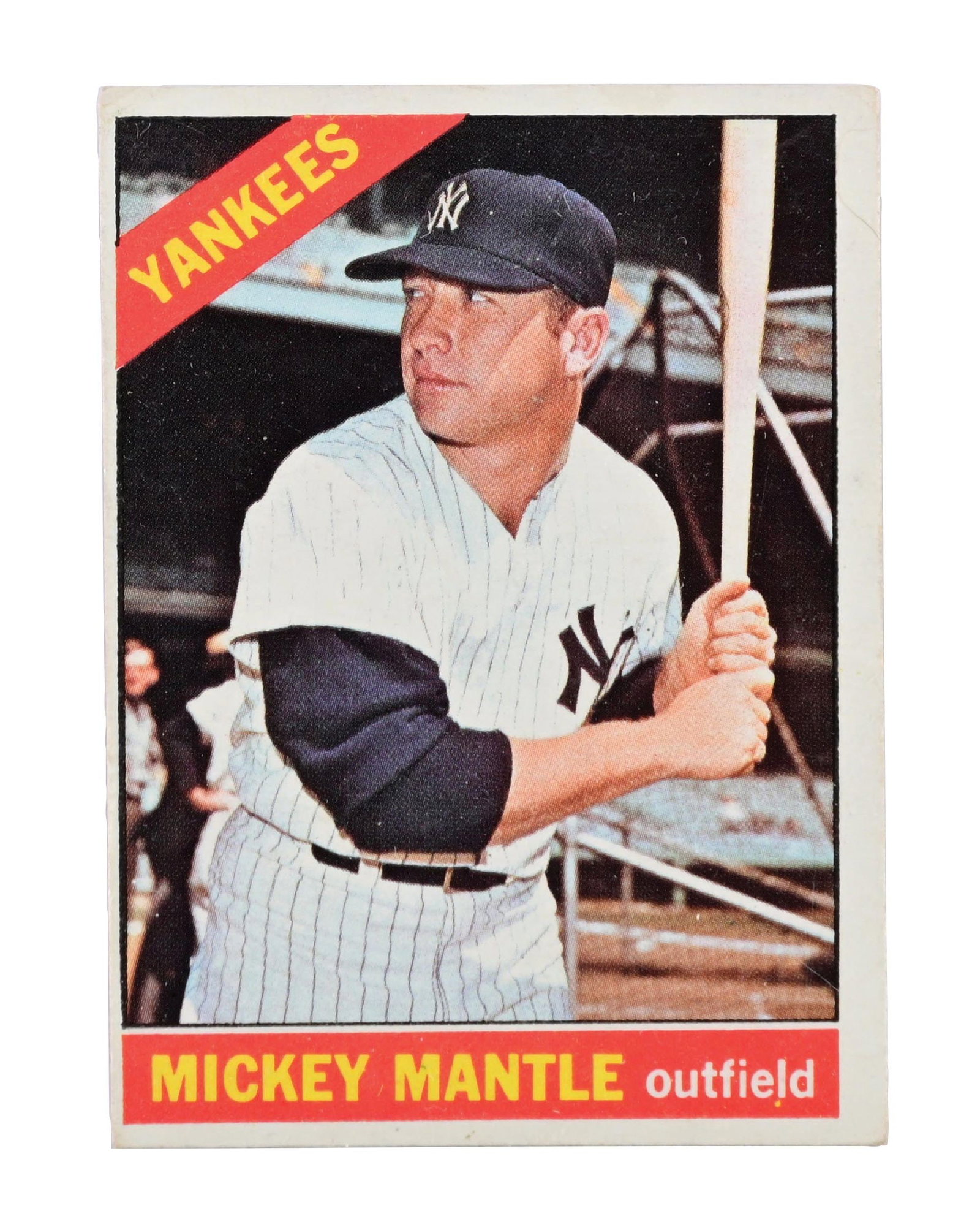 1966 TOPPS MICKEY MANTLE CARD (1 of 2)