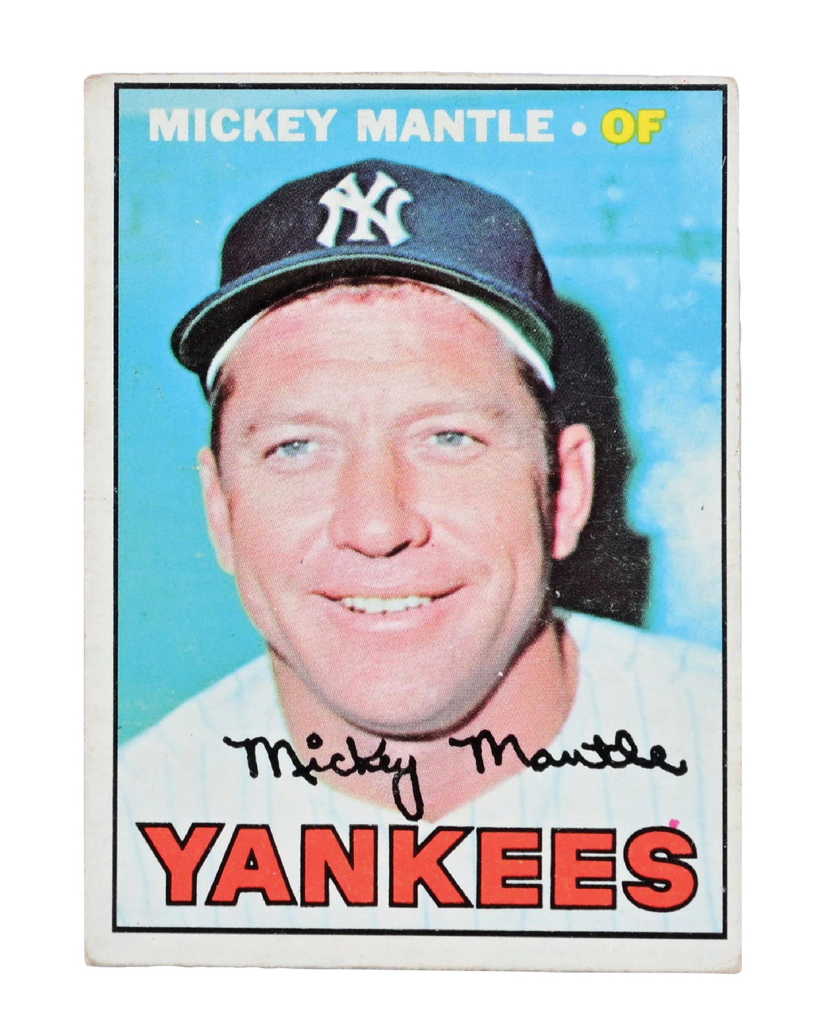 1967 TOPPS MICKEY MANTLE CARD (1 of 2)