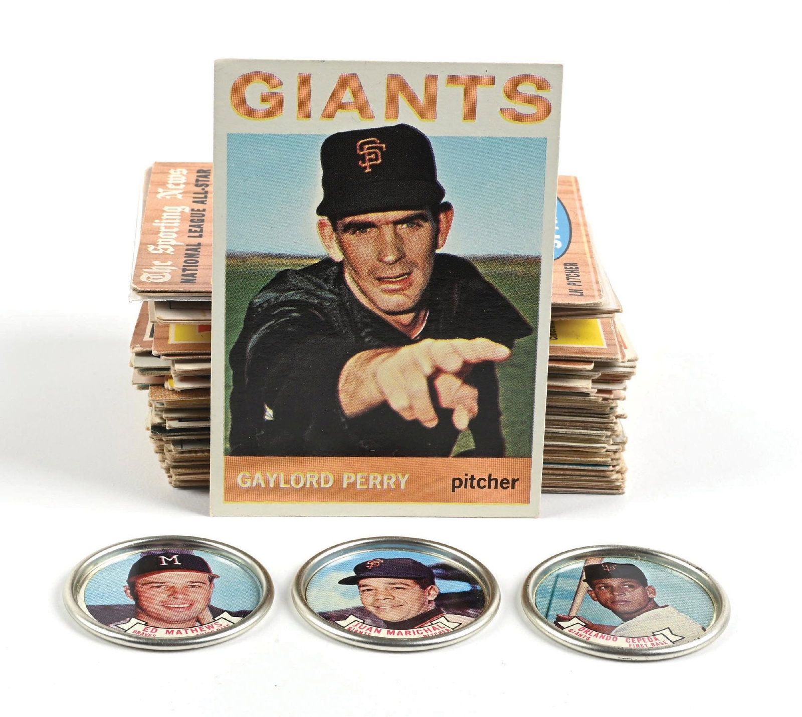 COLLECTION OF OVER 50 1960S TOPPS & OTHER COMPANY BASEBALL CARDS (1 of 2)