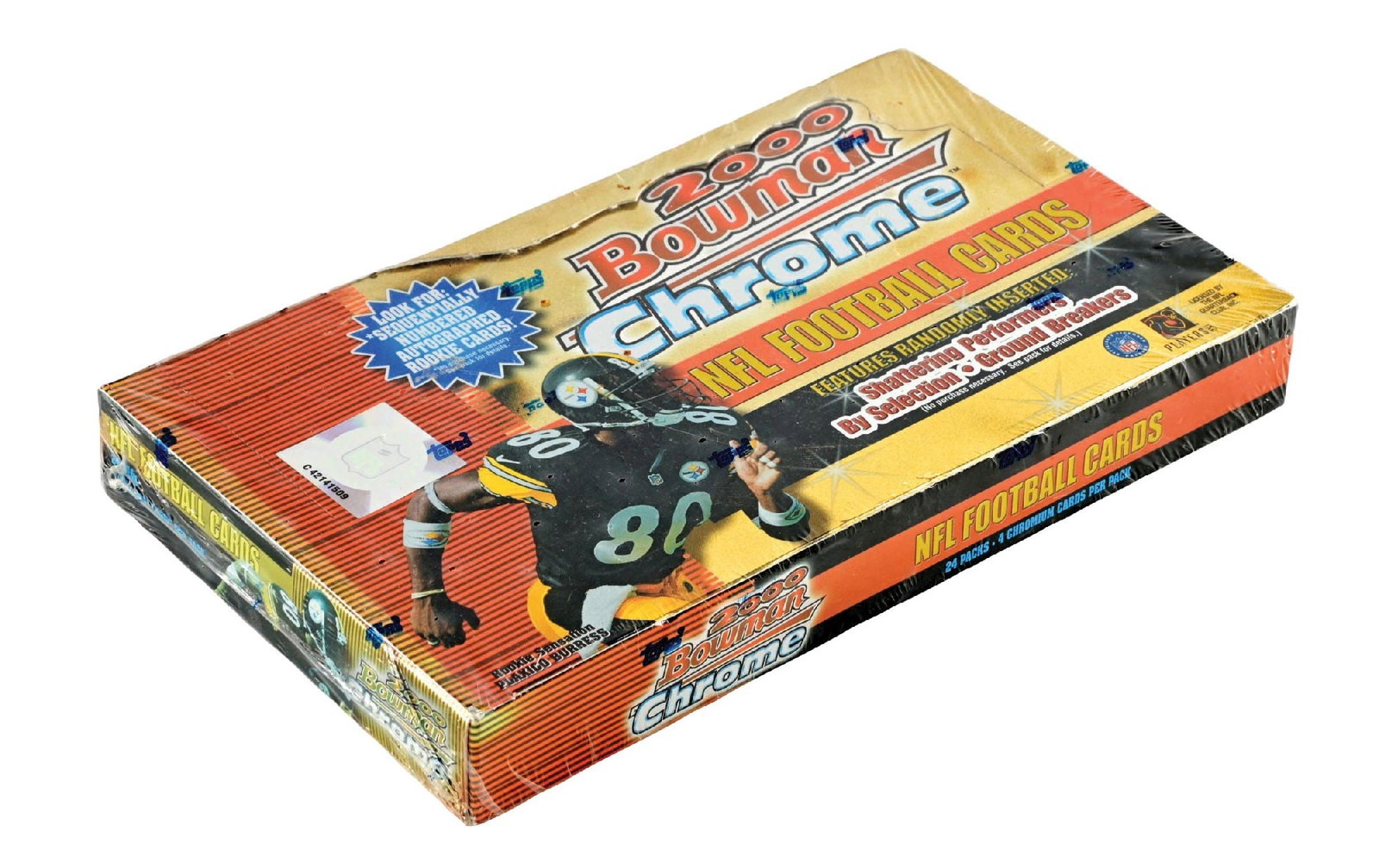 2000 BOWMAN CHROME FOOTBALL WAX BOX (1 of 5)