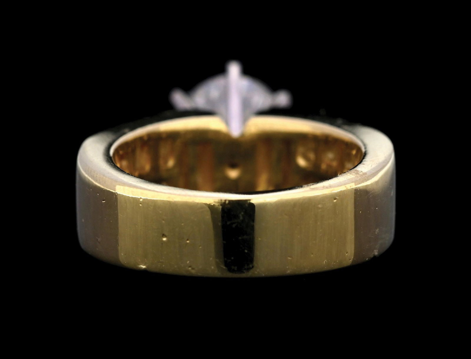 18K GOLD DIAMOND ENGAGEMENT RING W/REPORT - 4