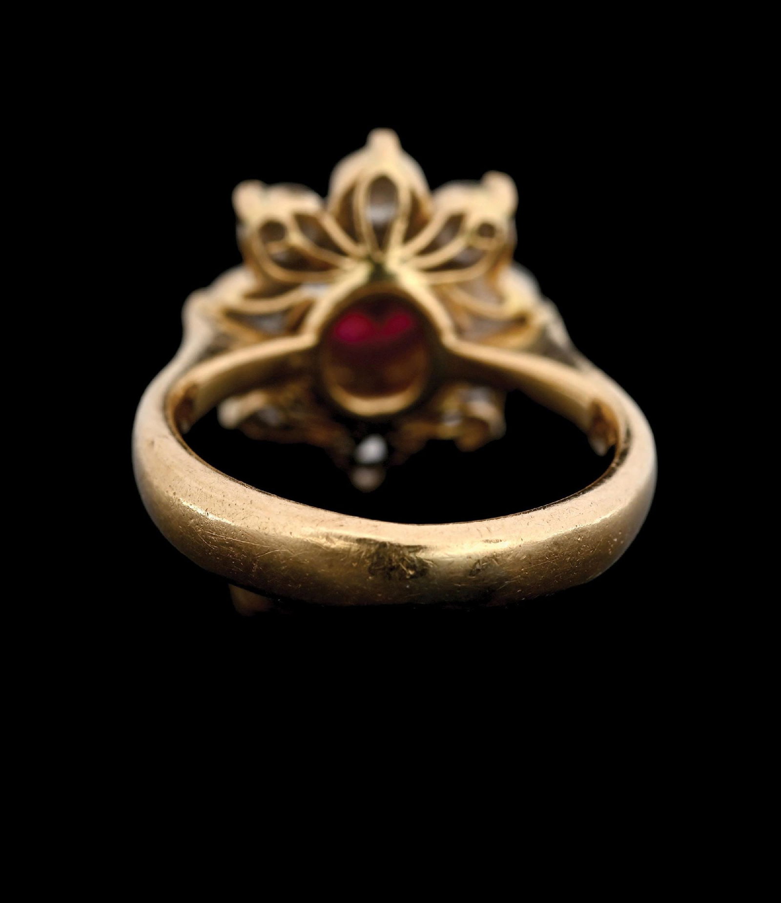 18K GOLD RUBY & DIAMOND RING W/APPRAISAL - 4