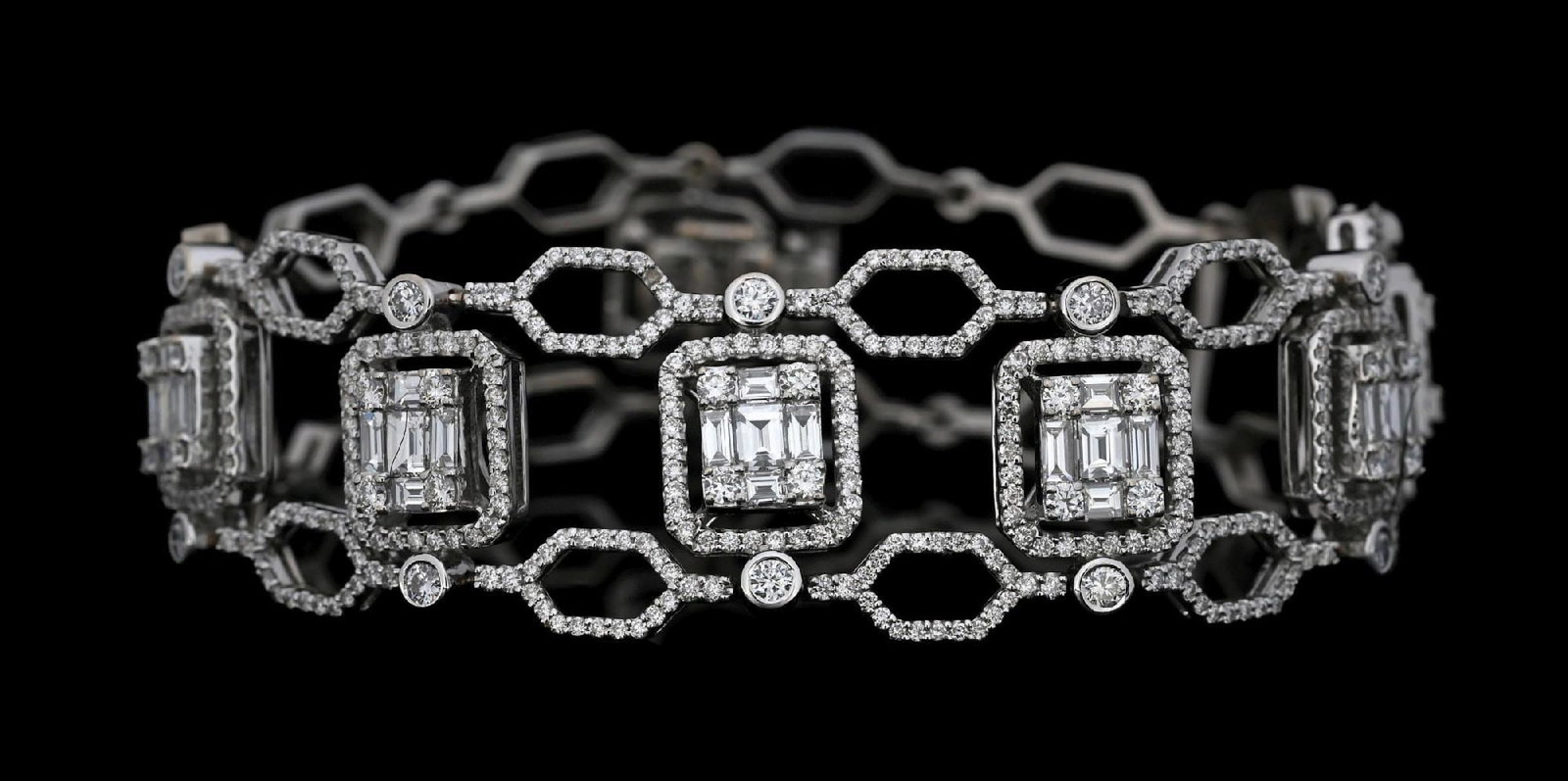 18K WHITE GOLD DILAMANI DIAMOND BRACELET W/ APPRAISAL (1 of 9)