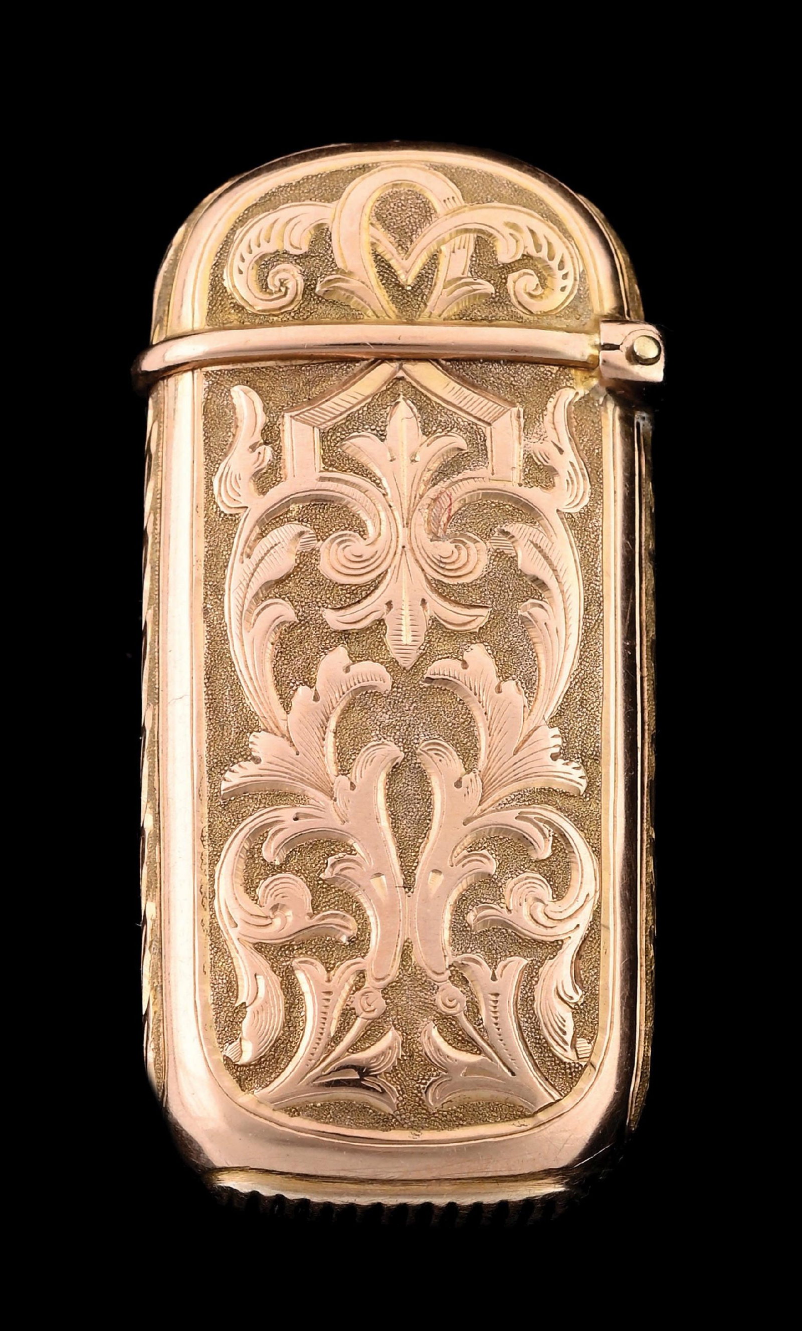 18K GOLD MATCH SAFE - 2