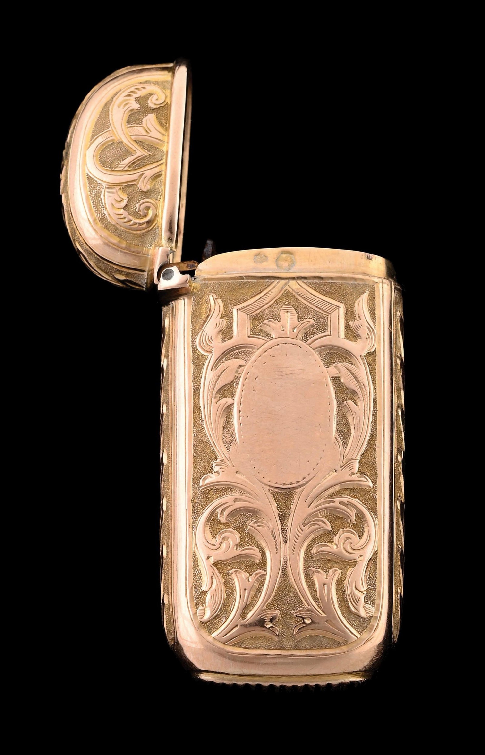 18K GOLD MATCH SAFE - 3