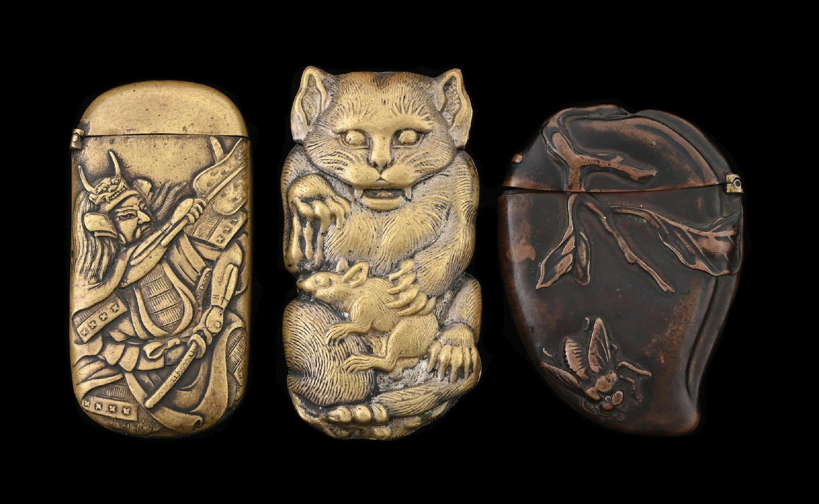 COLLECTION OF 3: JAPANESE MATCH SAFES (1 of 3)