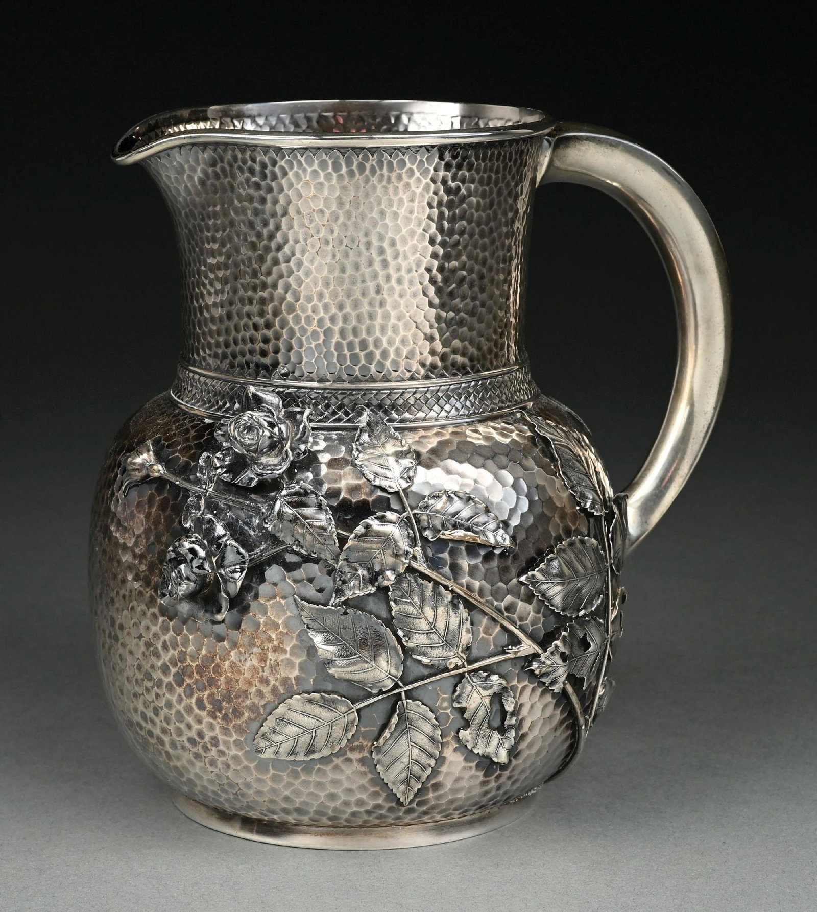 A GORHAM STERLING AESTHETIC PERIOD METALS WATER PITCHER (1 of 5)