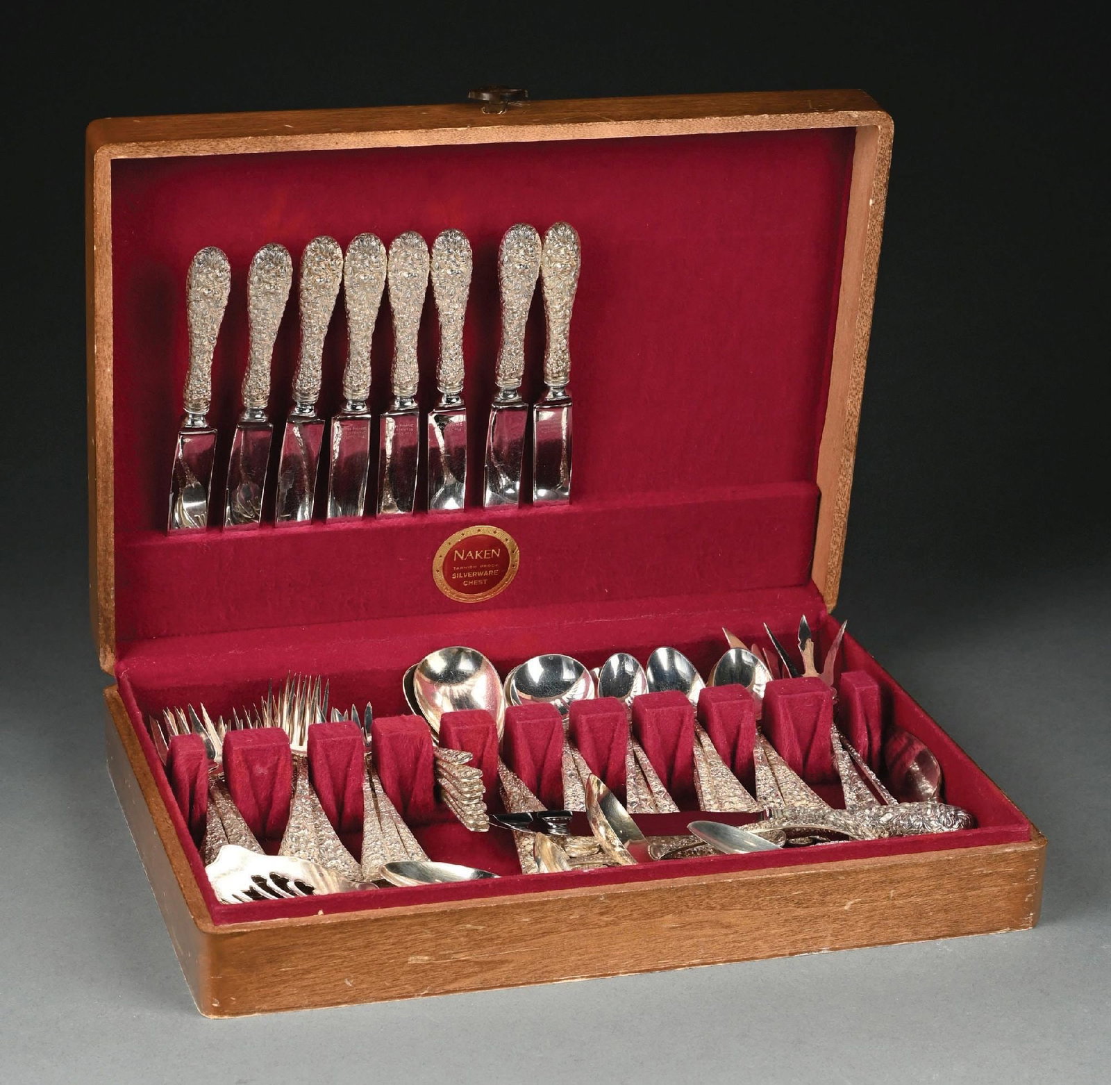 STIEFF ROSE STERLING SILVERWARE SET (1 of 9)
