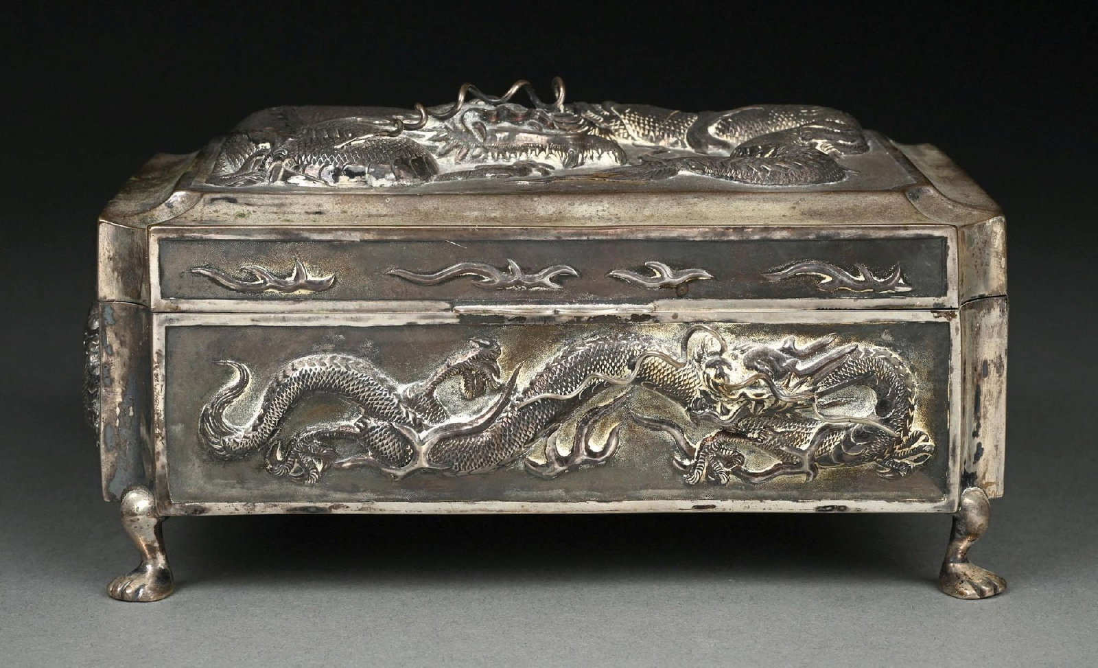 A CHINESE SILVER BOX - 2