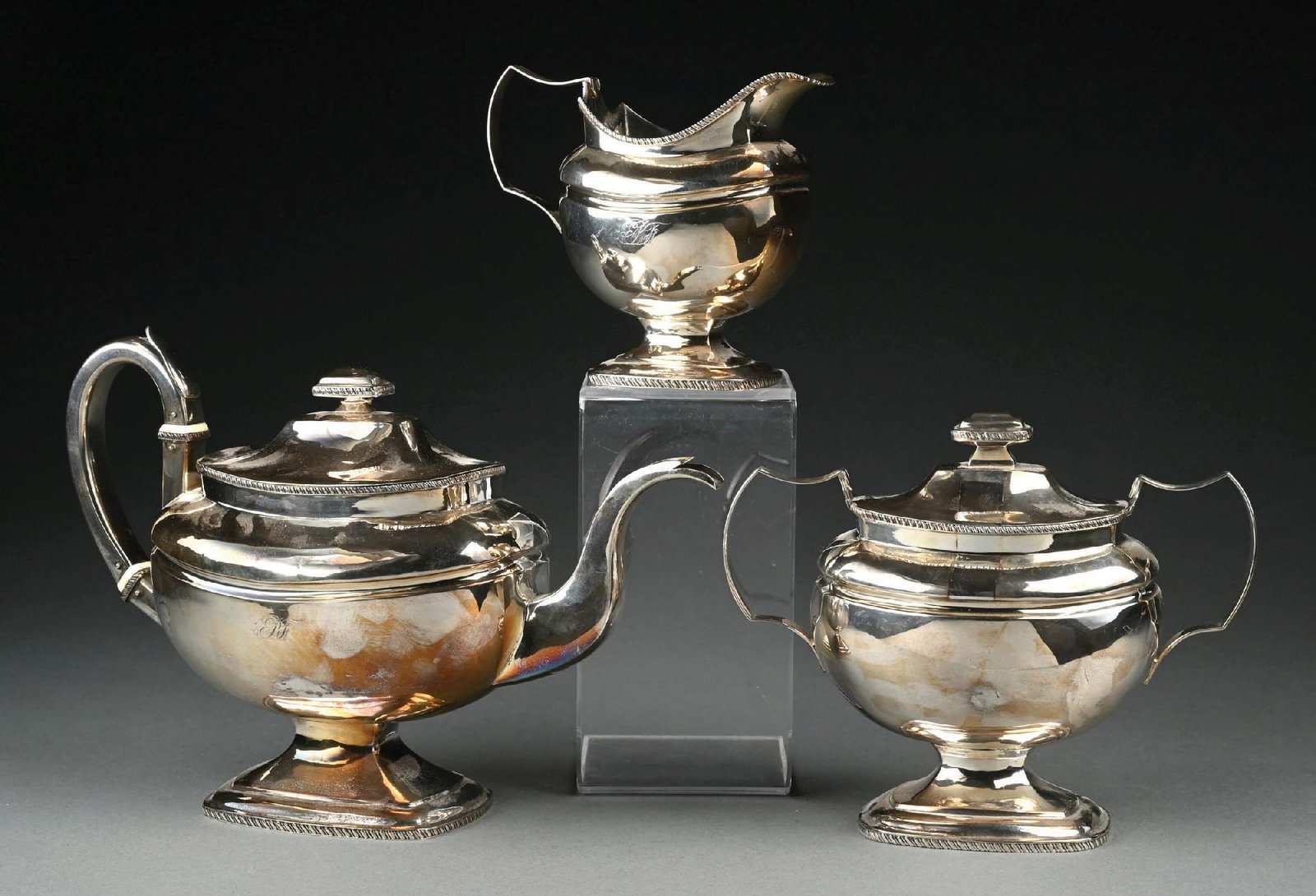 3-PIECE G. FORBES SILVER TEA SET (1 of 7)