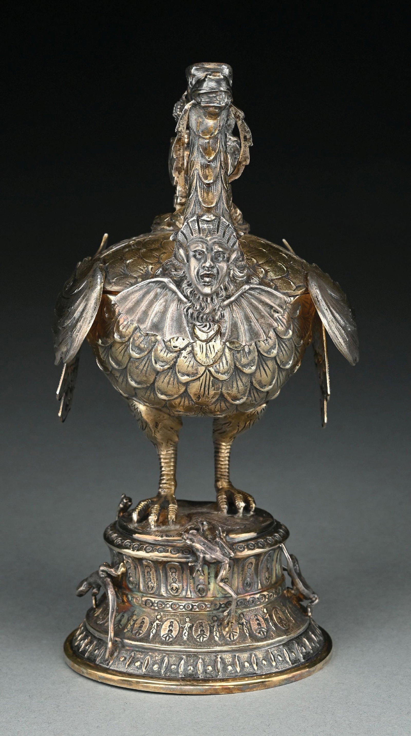 A CONTINENTAL SILVER COVERED CUP - 2