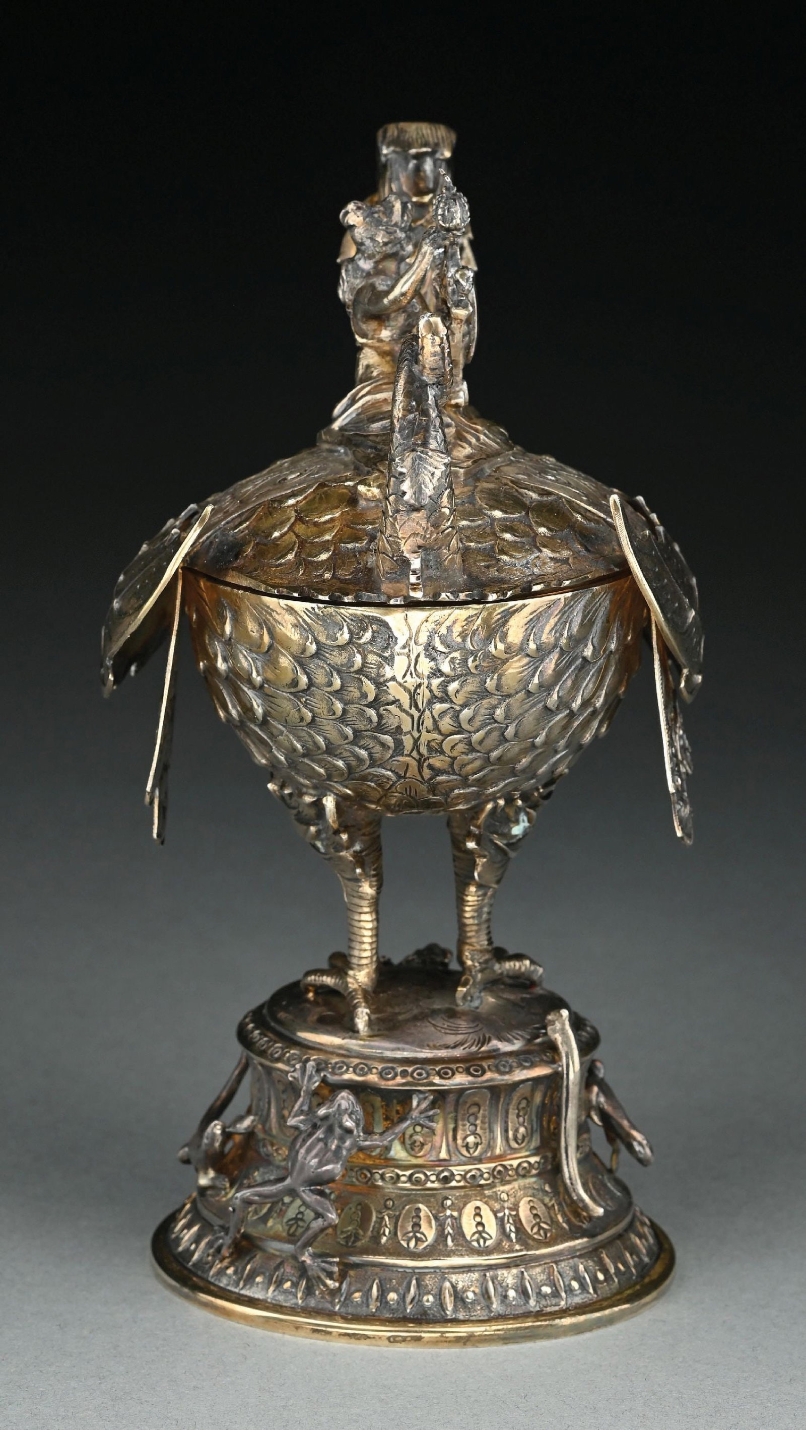 A CONTINENTAL SILVER COVERED CUP - 4