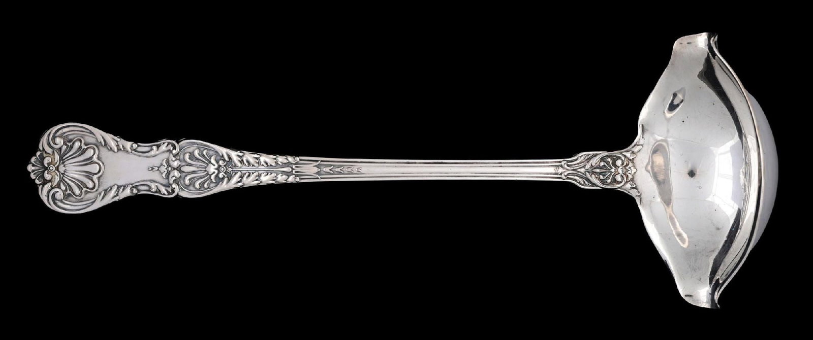 GORHAM STERLING SILVER ORNATE PUNCH LADLE: Gross weight: 8.2 ozt Condition: (Excellent). Dimensions: