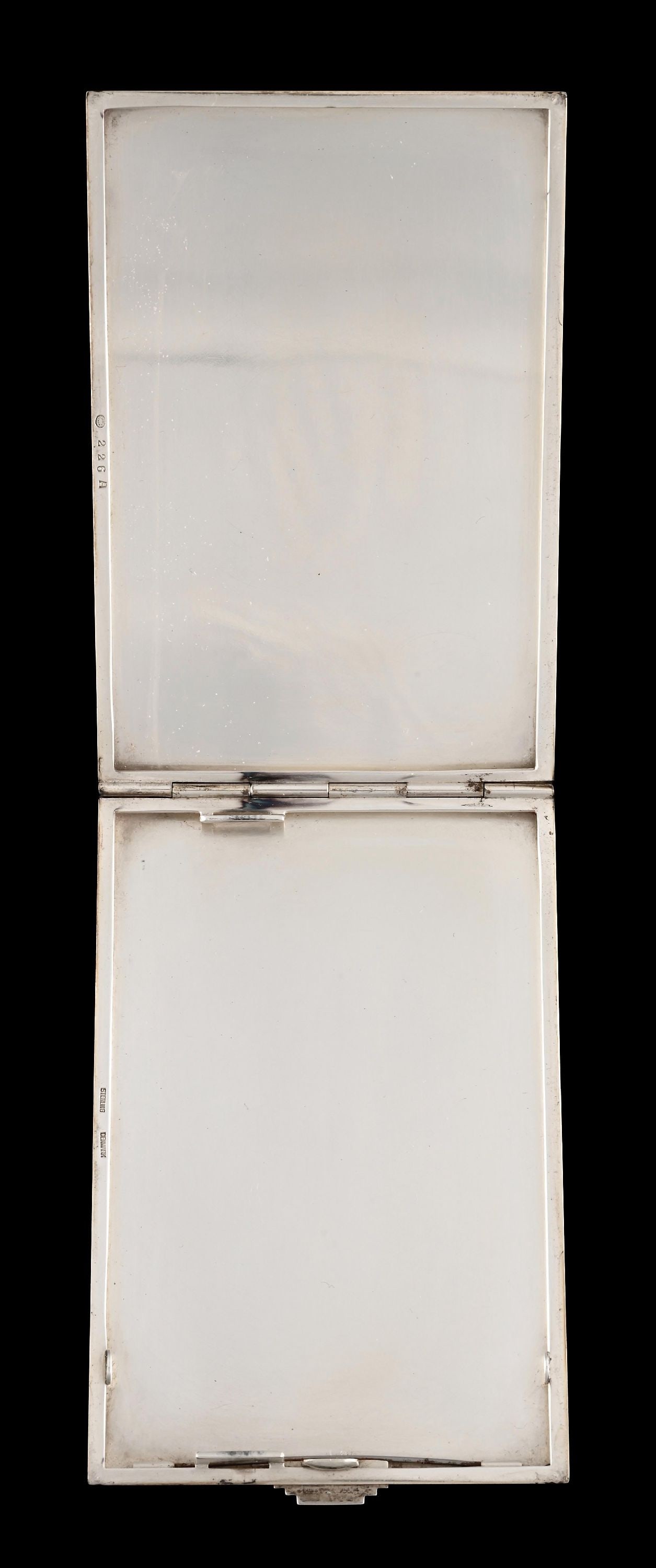 GEORG JENSEN STERLING SILVER CIGARETTE CASE - 3