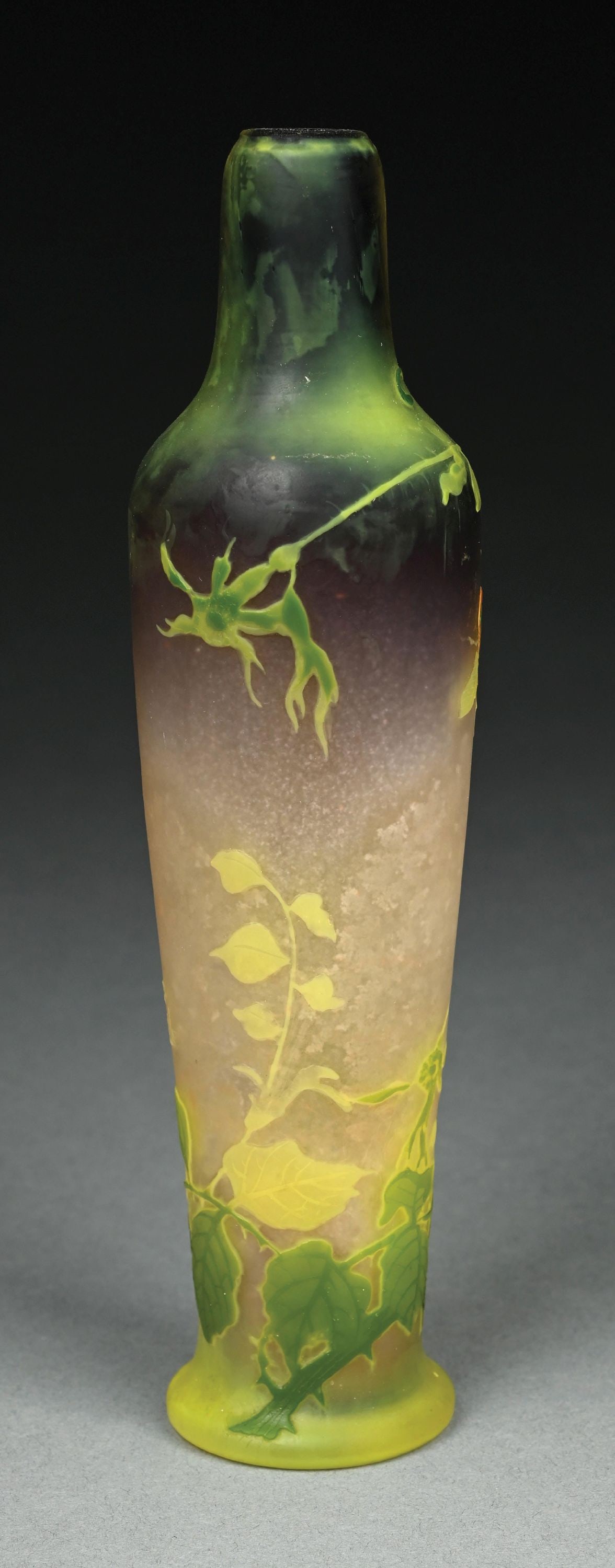 MULLER FRERES ACID ETCHED CAMEO VASE - 4