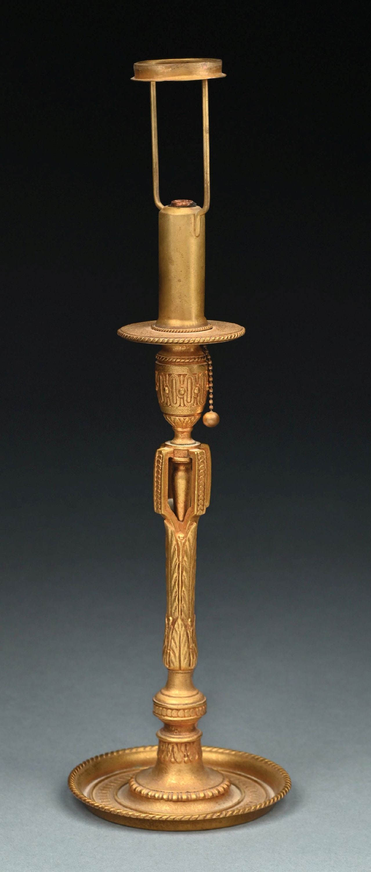 TIFFANY STUDIOS PINE NEEDLE CANDLESTICK LAMP - 6