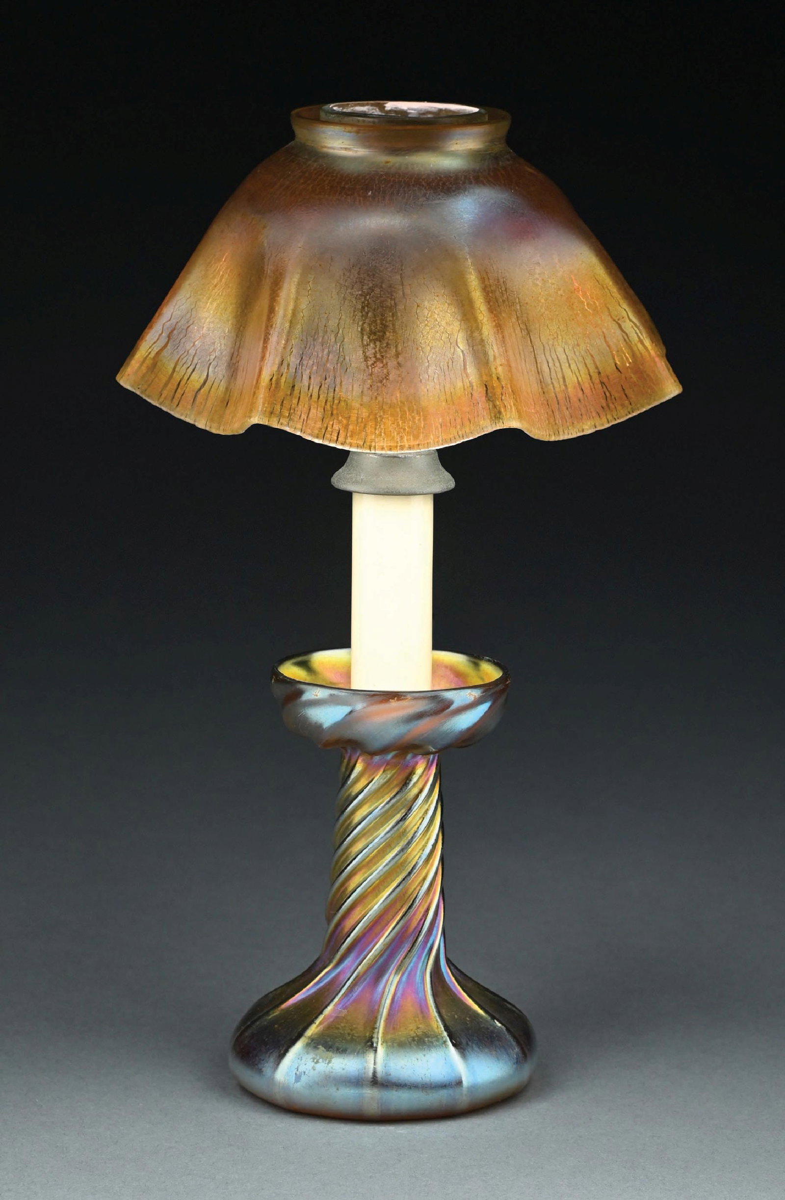 TIFFANY STUDIOS CANDLE LAMP - 2
