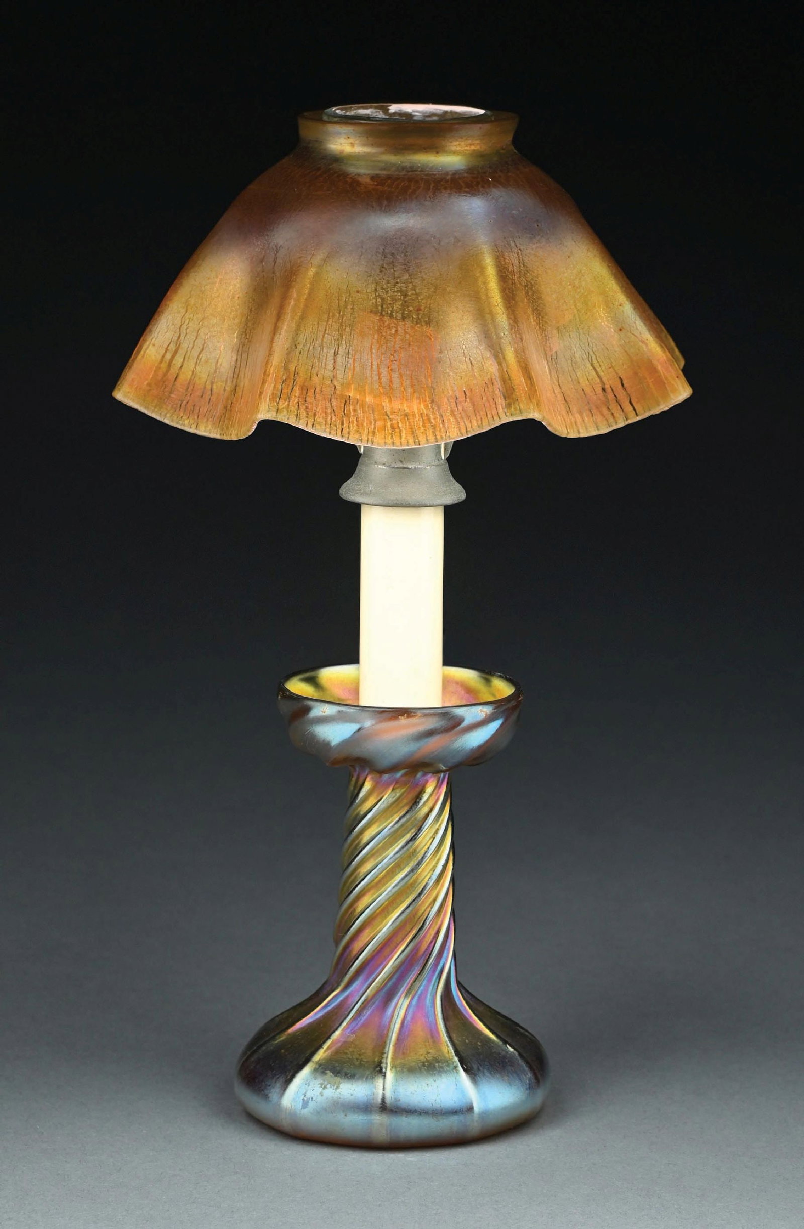 TIFFANY STUDIOS CANDLE LAMP - 3
