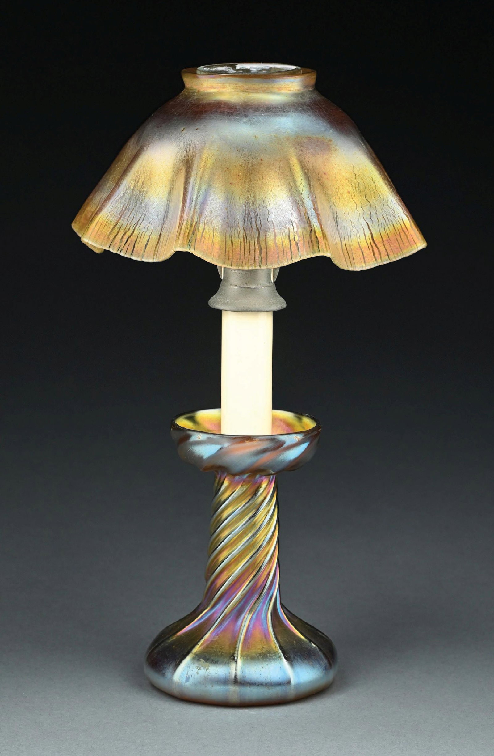 TIFFANY STUDIOS CANDLE LAMP - 5