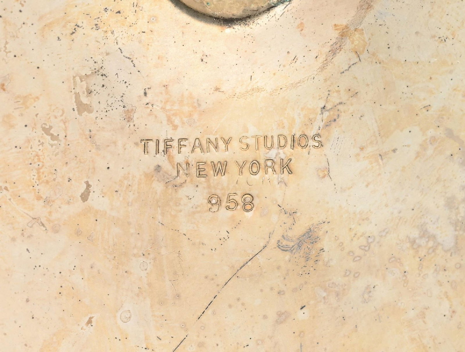 SET OF 7: TIFFANY STUDIOS PINE NEEDLE DESK SET - 6