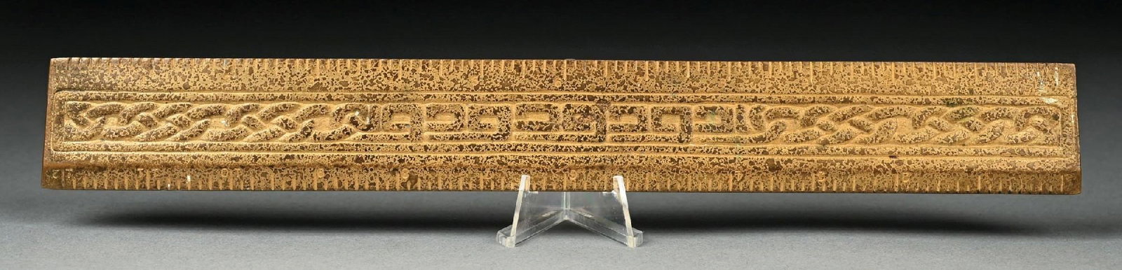 RARE TIFFANY STUDIOS BRONZE RULER (1 of 3)