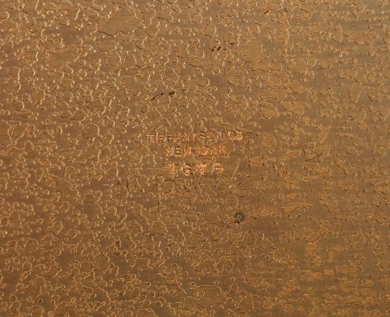TIFFANY STUDIOS BRONZE TRAY - 3