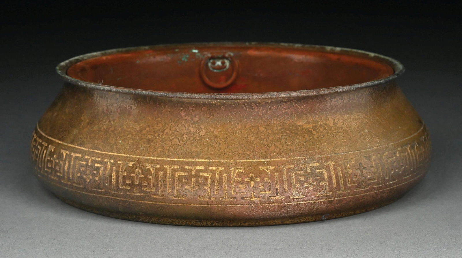TIFFANY STUDIOS BRONZE PLANTER - 2