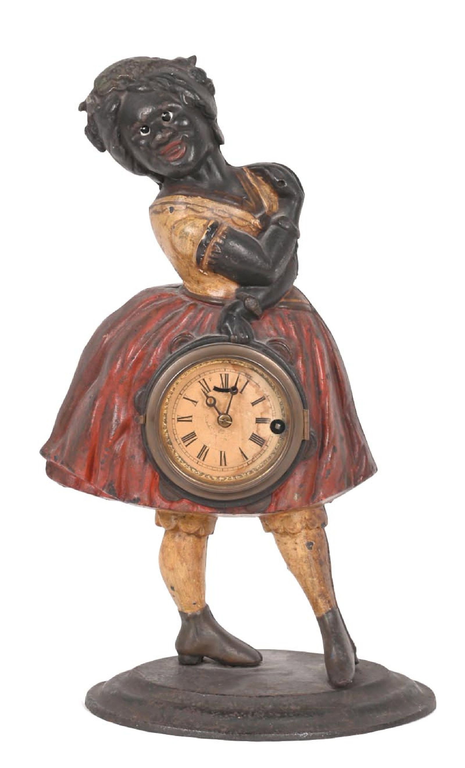 TOPSY BRADLEY AND HUBBARD CAST IRON CLOCK (1 of 4)