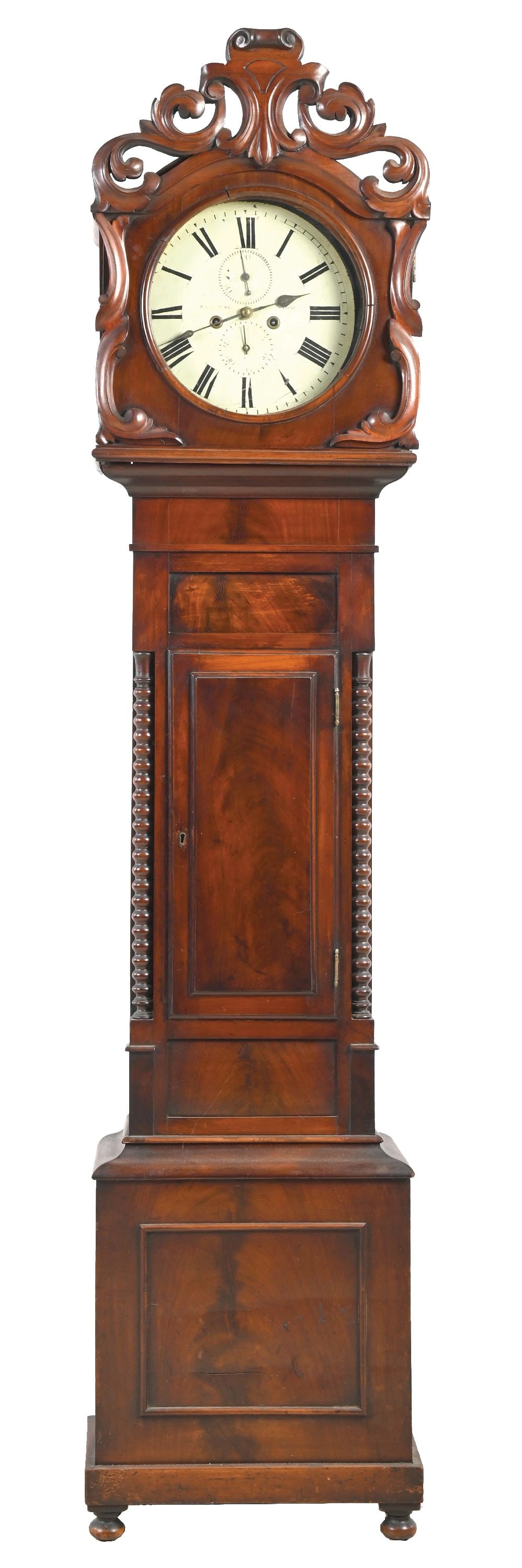 LATE 1700S TALL CASE GRANDFATHER CLOCK (1 of 10)