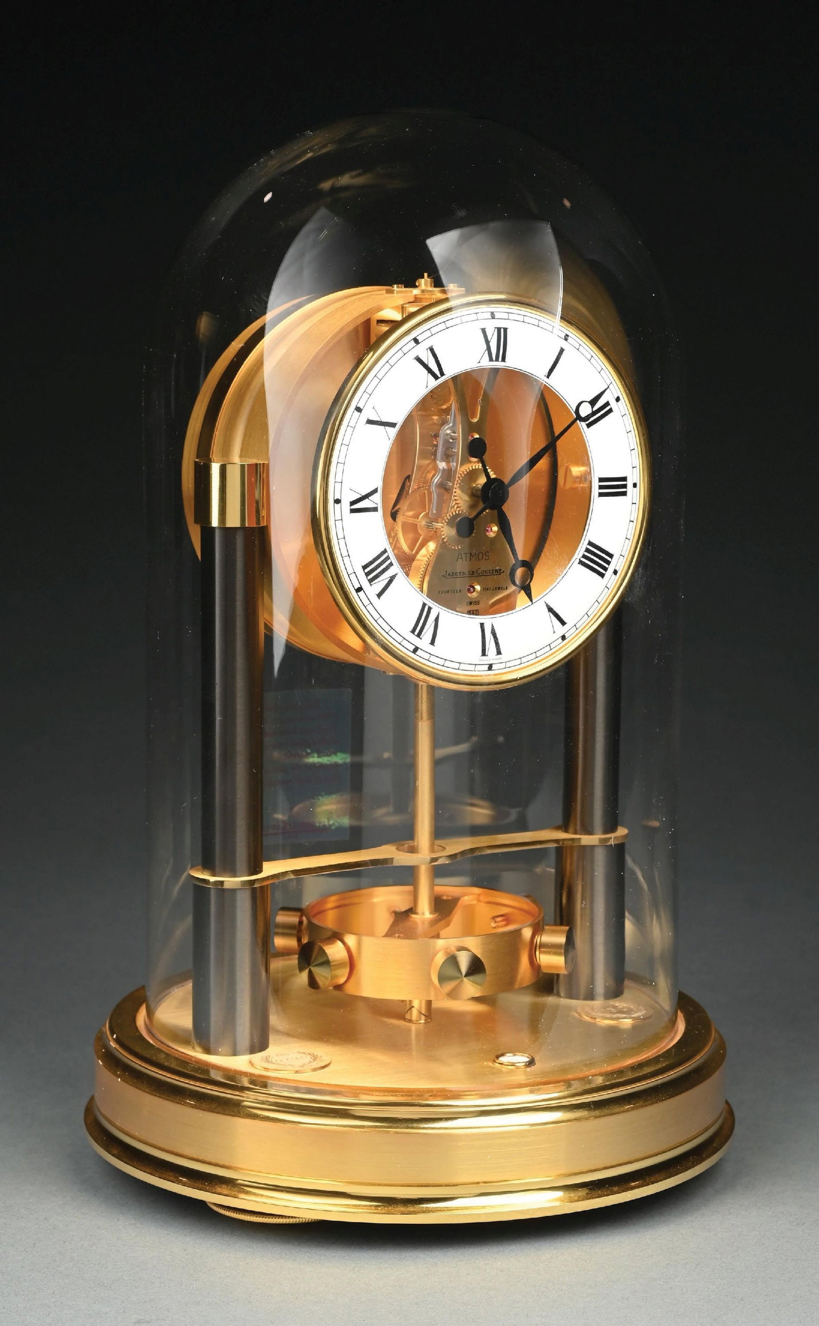 JAEGER-LECOULTRE ATMOS GILT BRASS "150TH ANNIVERSARY EDITION" CLOCK (1 of 5)