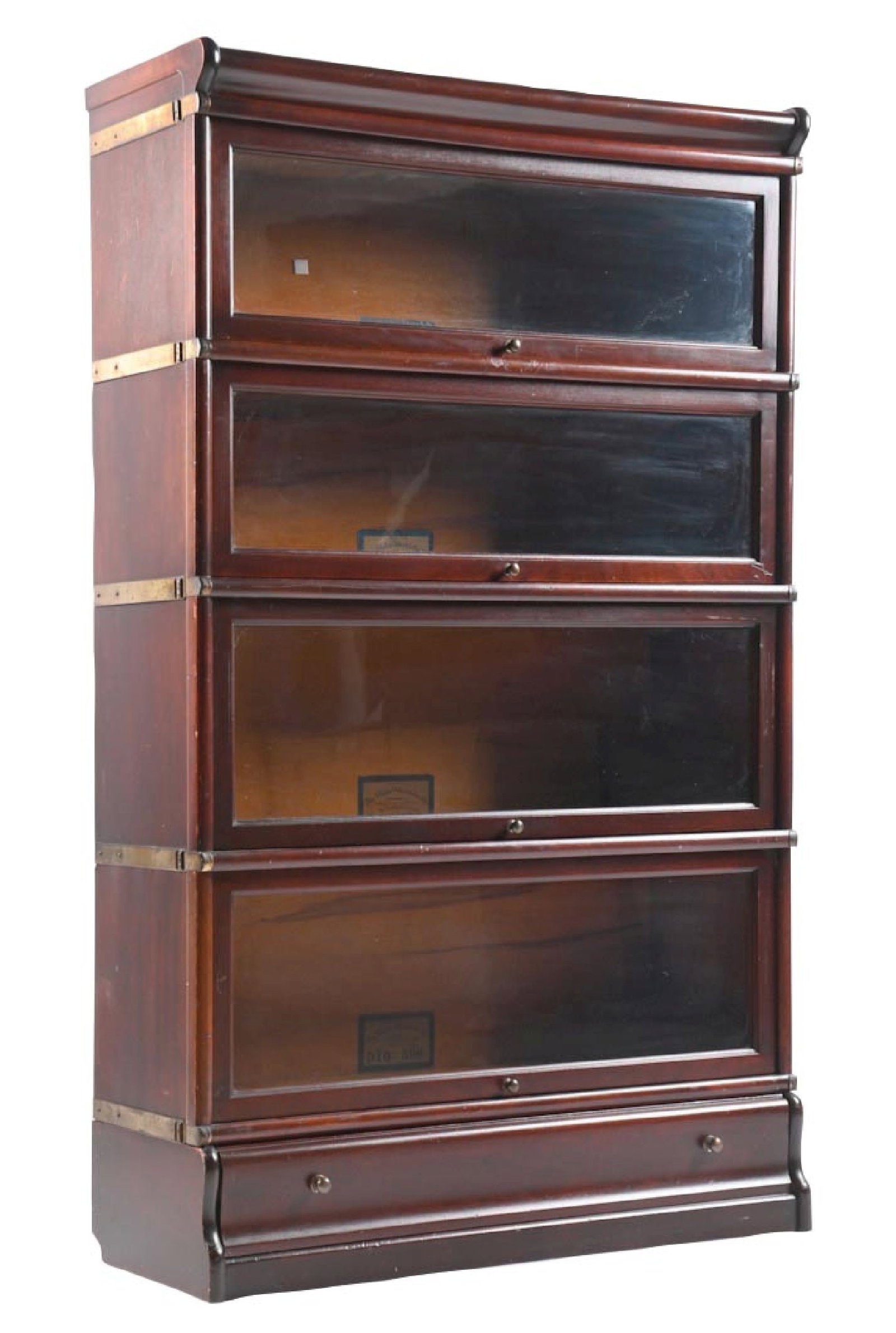 THE GLOBE WERNICKE CO.MAHOGANY STACKING BOOKCASE (1 of 5)