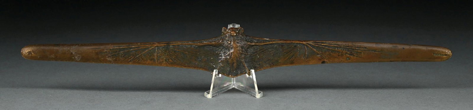 VICTORIN SABATIER DARK BRONZE PATINA BAT FORM LETTER OPENER (1 of 4)