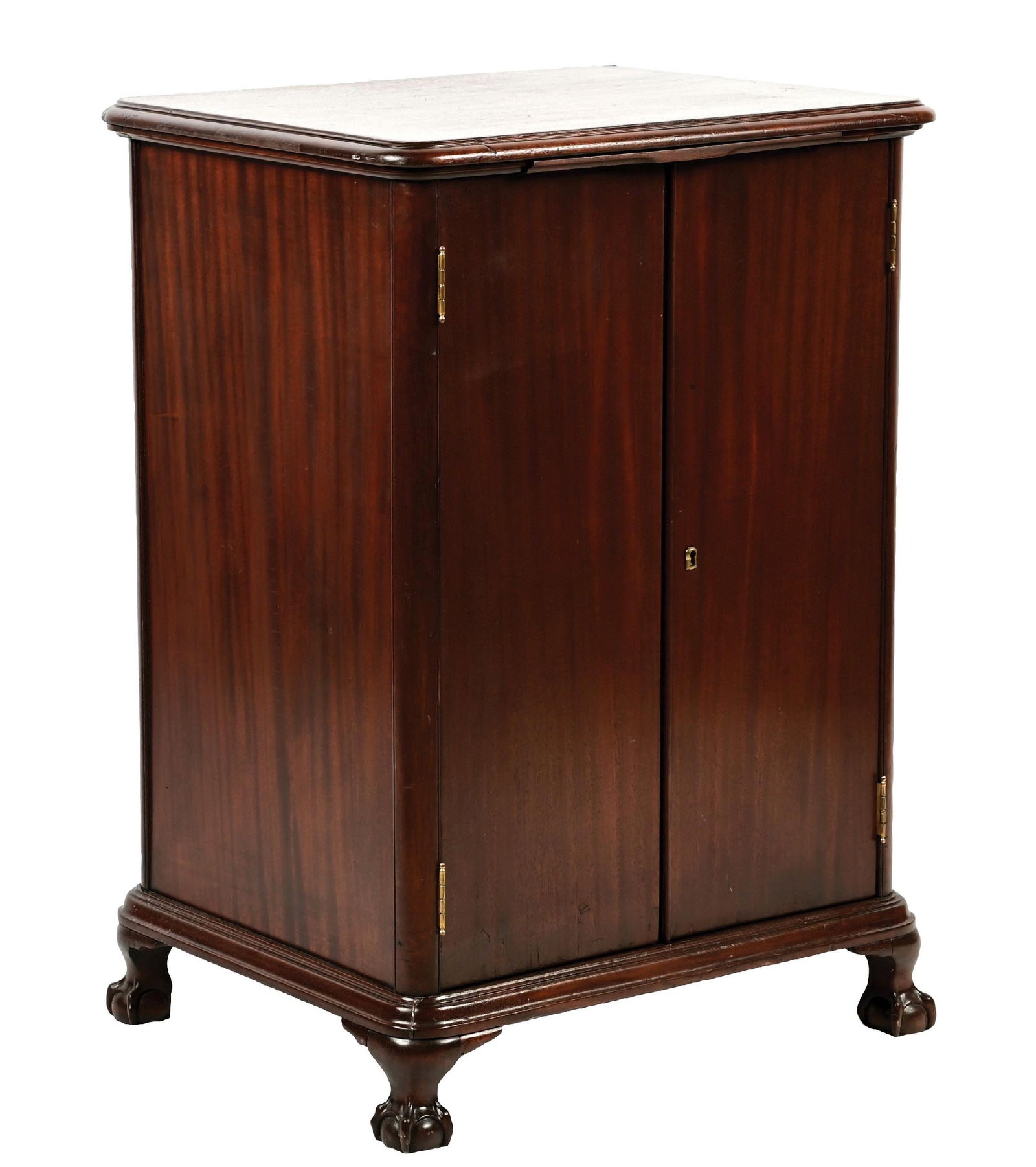 DOUBLE-DOOR MAHOGANY PHONOGRAPH STAND (1 of 6)