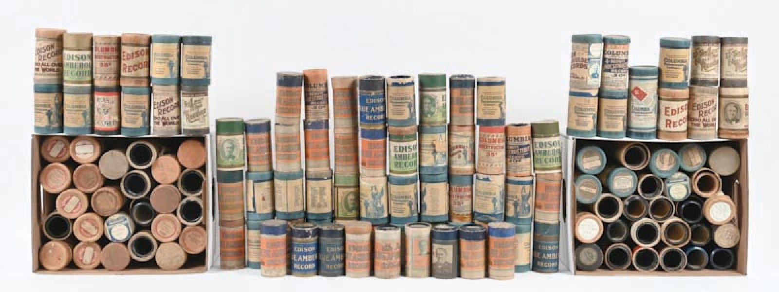 LARGE COLLECTION OF CYLINDER RECORDS (1 of 1)