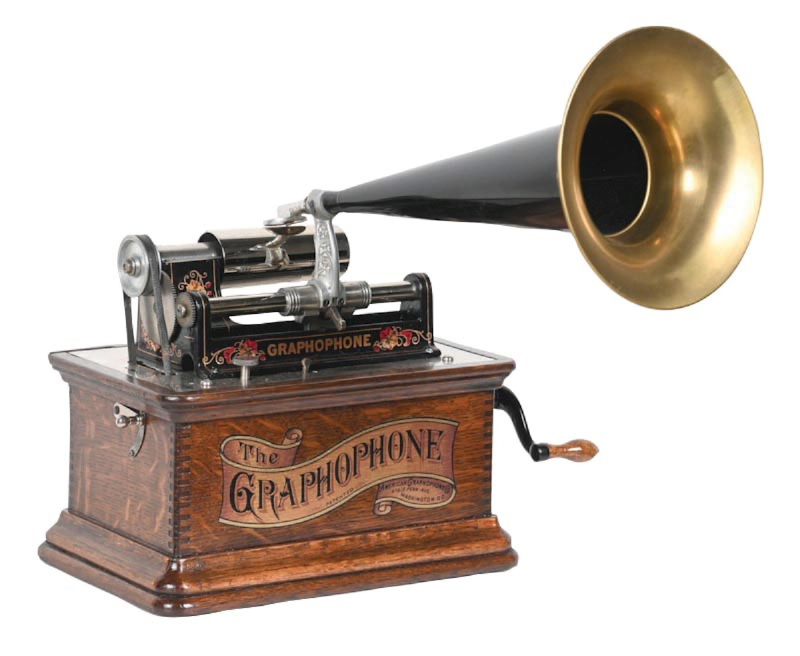 AMERICAN GRAPHOPHONE CO. TYPE AT CYLINDER PHONOGRAPH (1 of 5)
