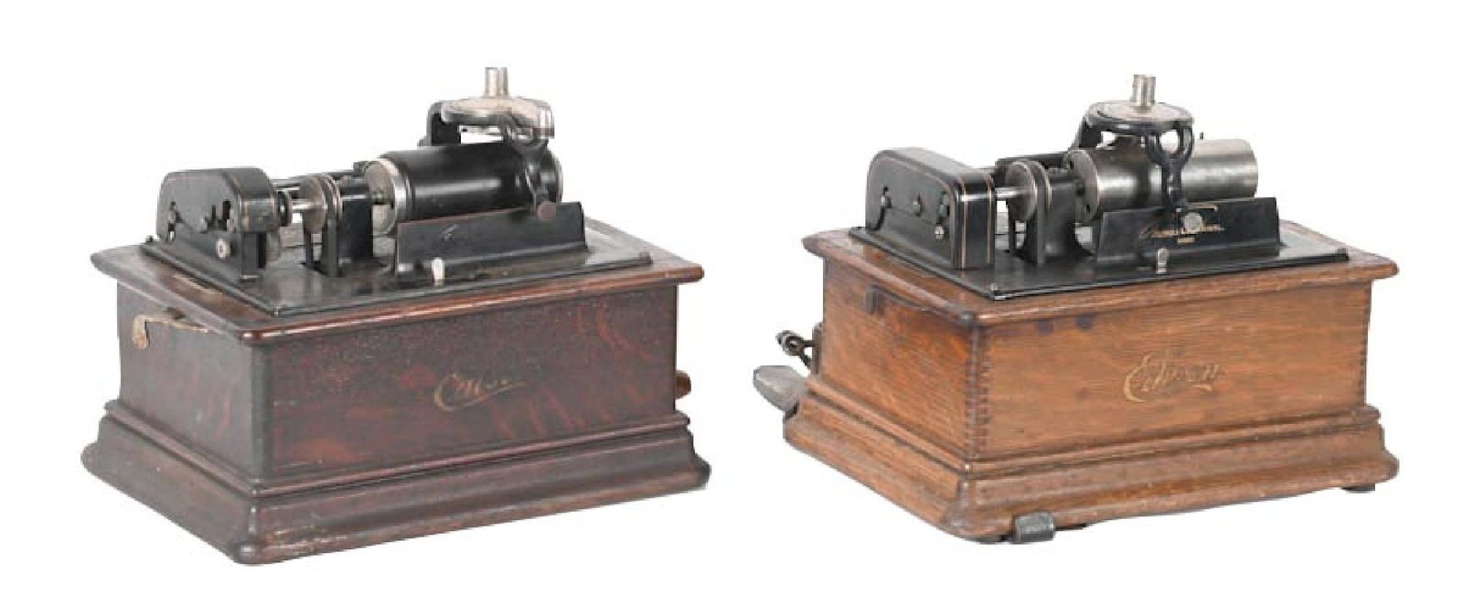 PAIR OF EDISON CYLINDER PHONOGRAPHS FOR RESTORATION (1 of 5)
