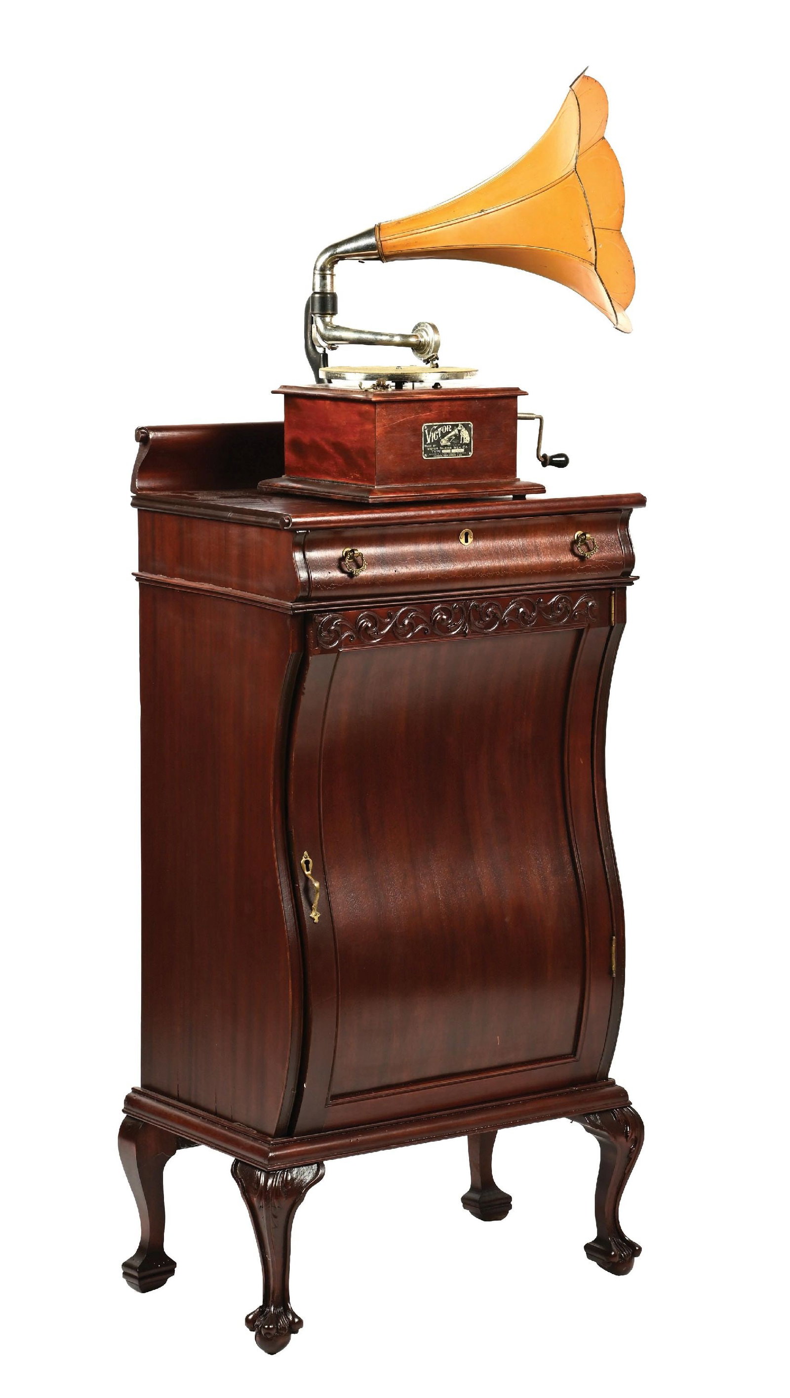 RCA VICTOR TYPE I MAHOGANY PHONOGRAPH W/ STAND (1 of 12)