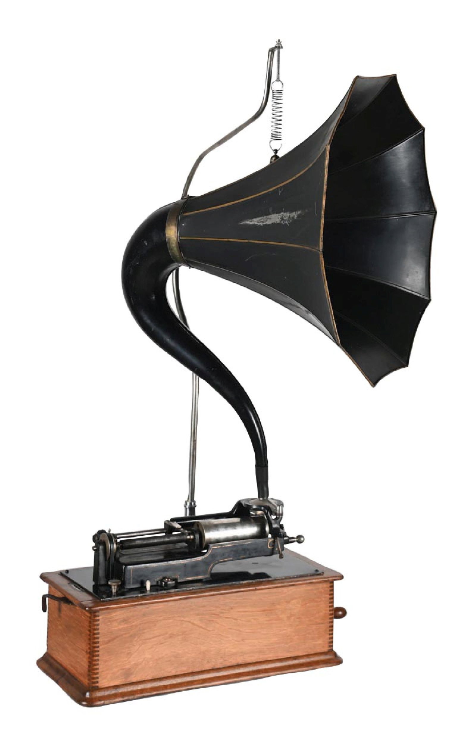 EDISON CYLINDER PHONOGRAPH W/ SIGNET HORN (1 of 6)