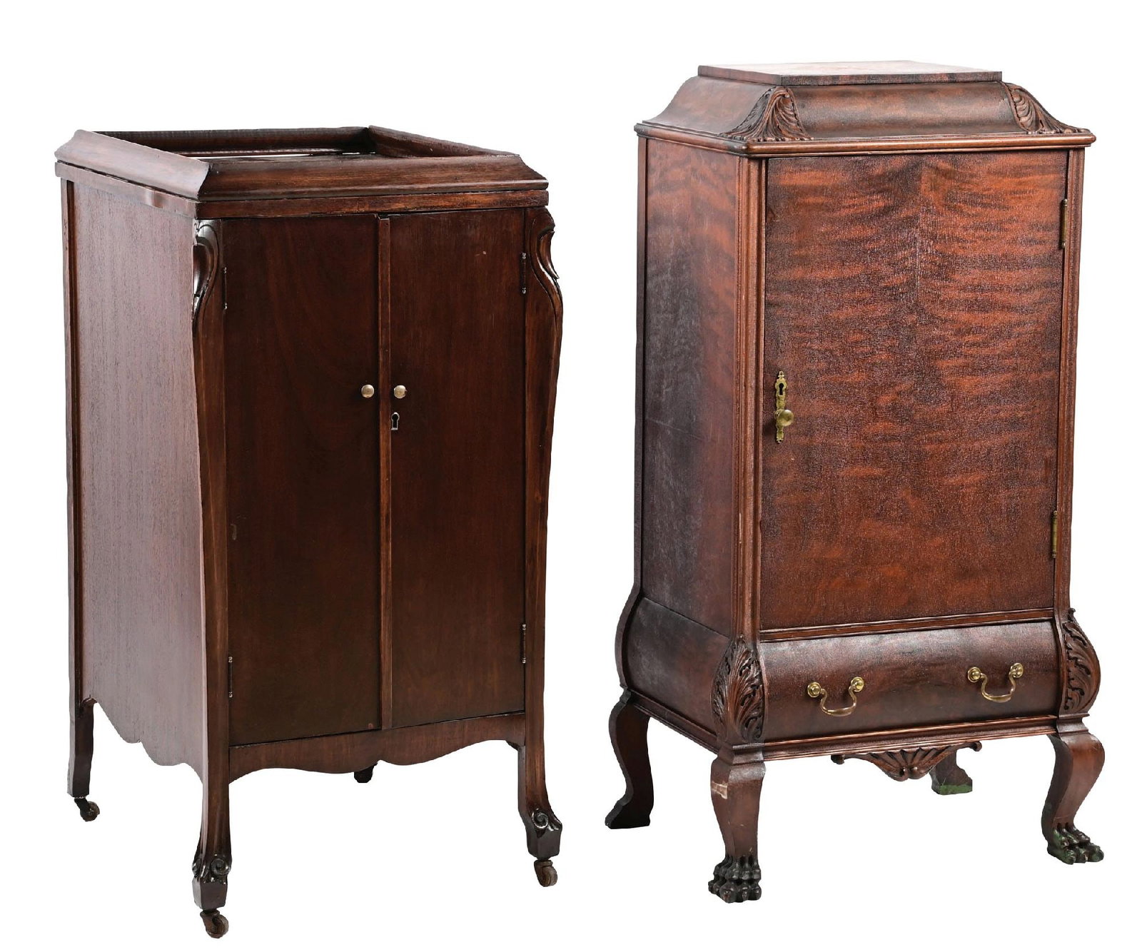 PAIR OF PHONOGRAPH STANDS (1 of 7)